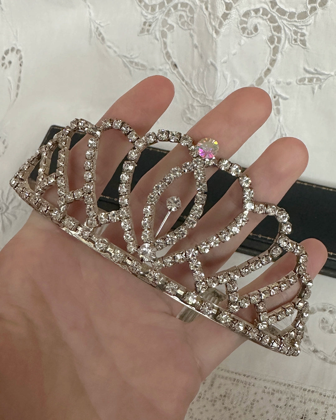 Vintage 1950s Diamanté Tiara