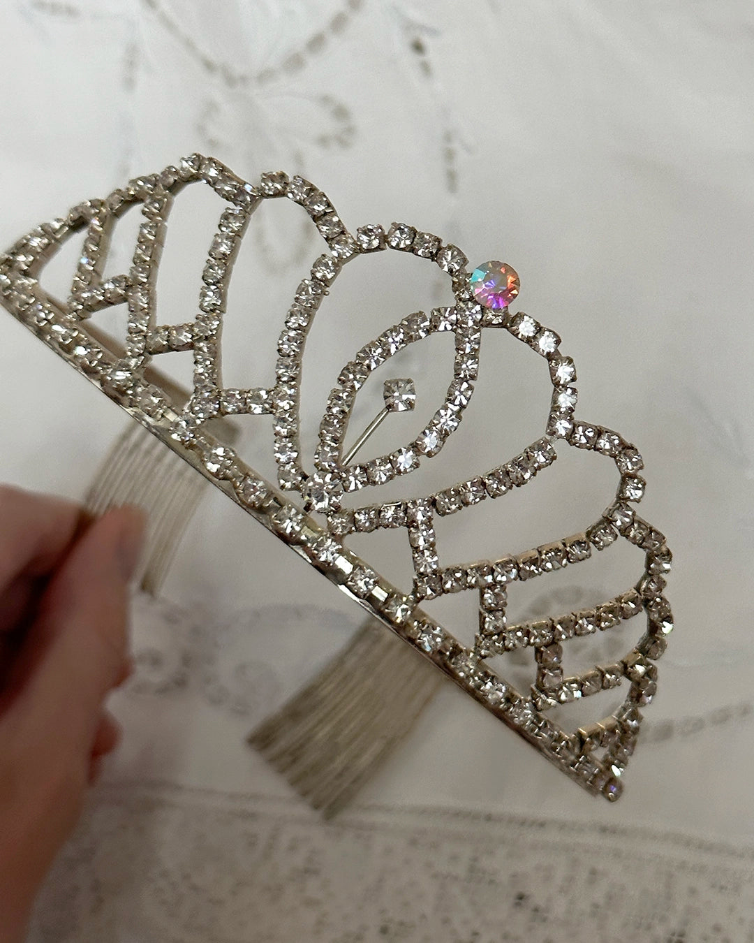Vintage 1950s Diamanté Tiara