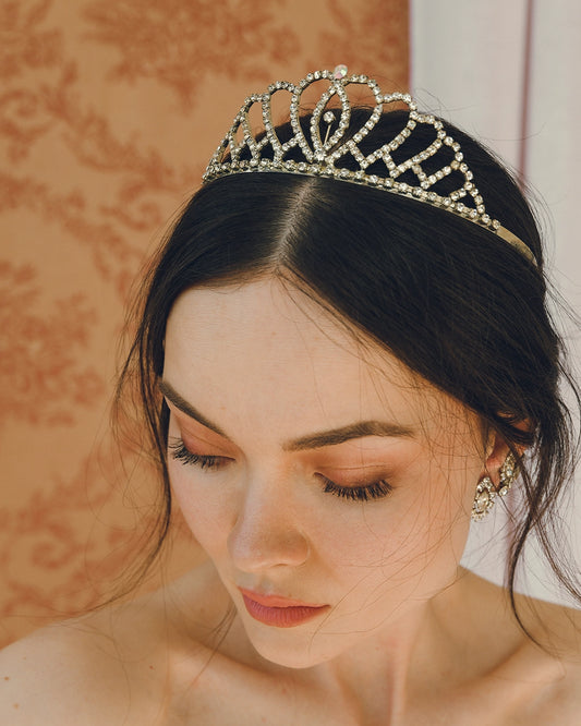 Vintage 1950s Diamanté Tiara