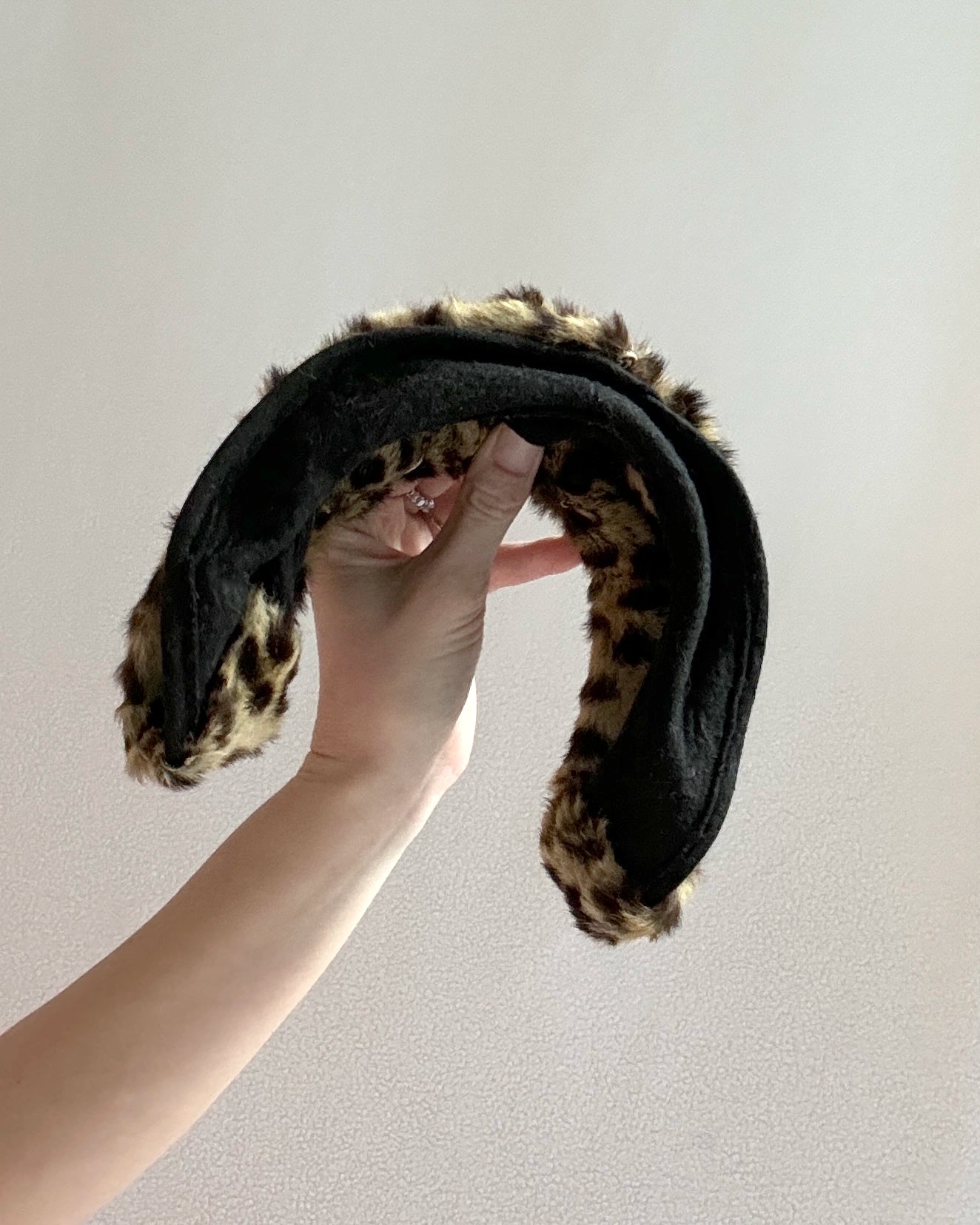 Vintage 1940s Leopard Print Headband Hat