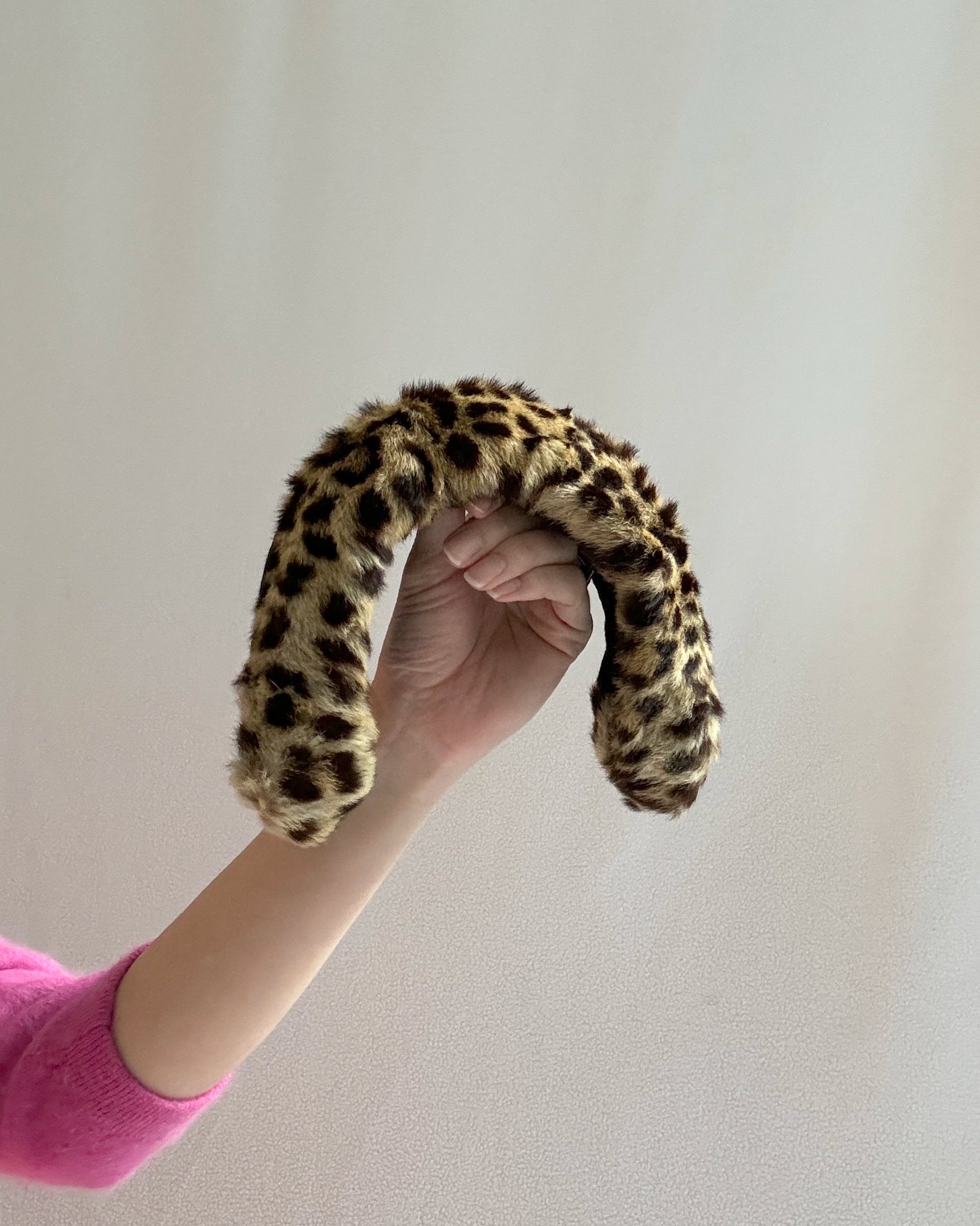 Vintage 1940s Leopard Print Headband Hat