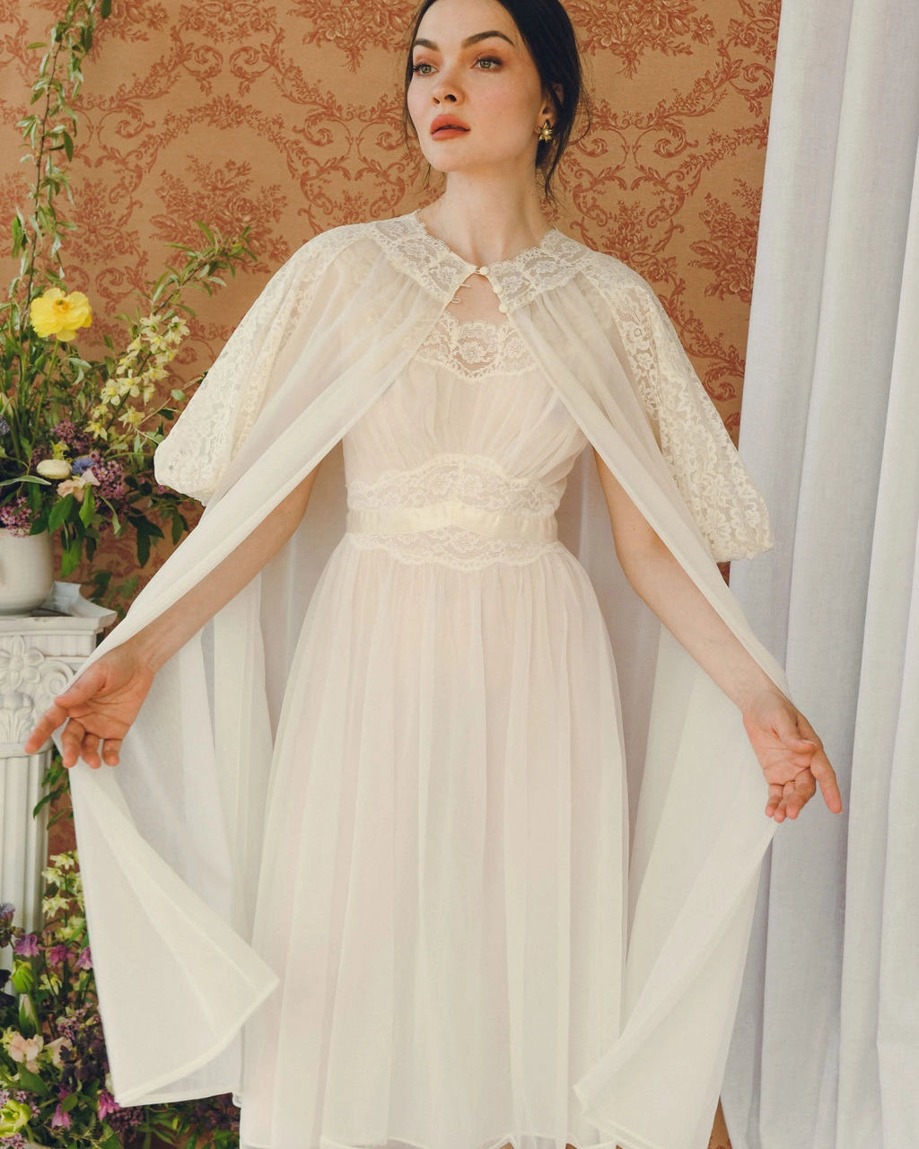 Peignoir fashion off white