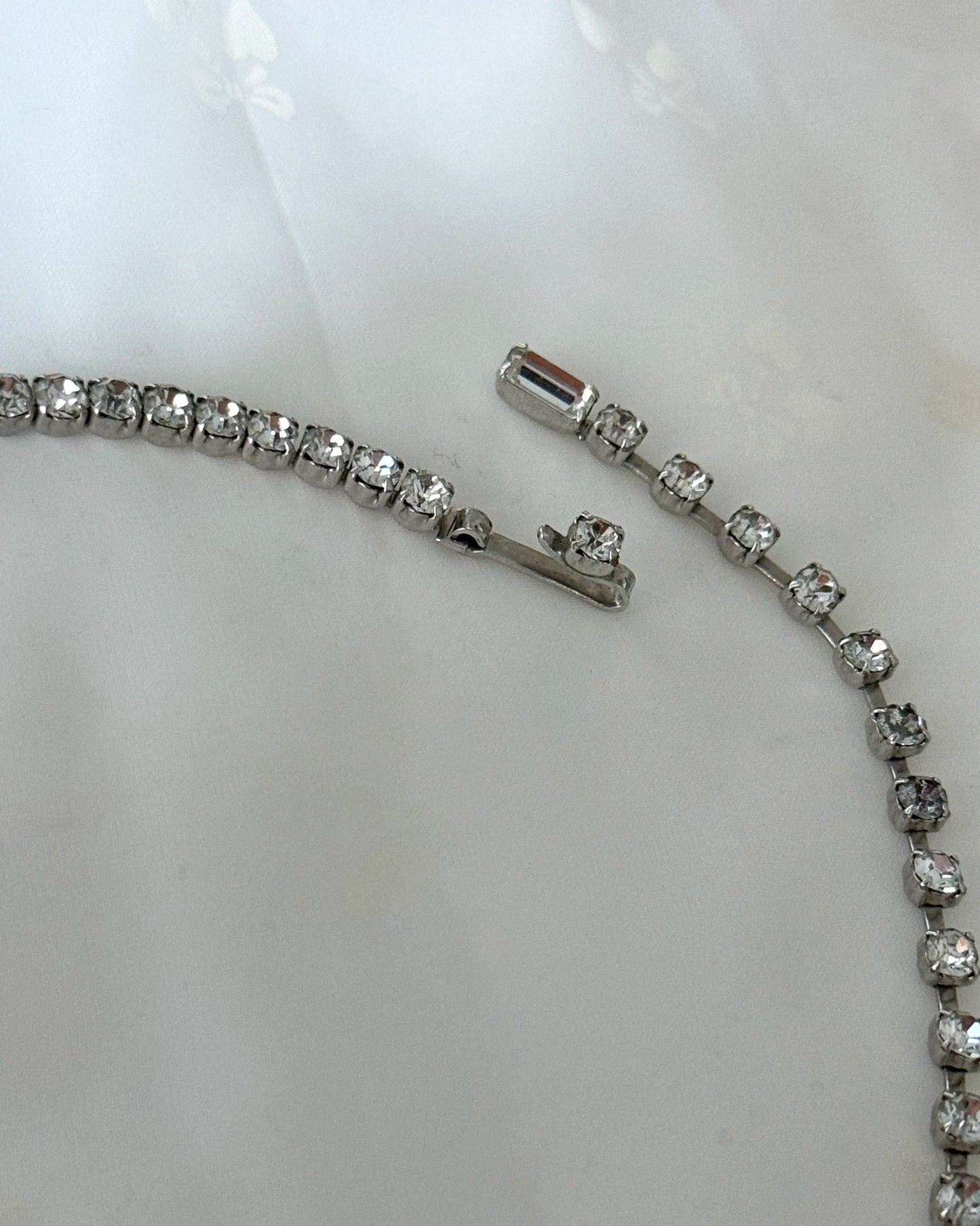 Vintage 1950s Weiss Baguette-Cut Crystal Choker