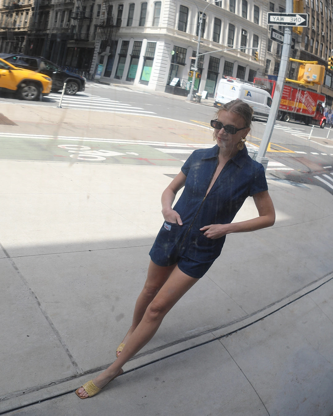 Rare Vintage 1970s Levi's Denim Playsuit Romper