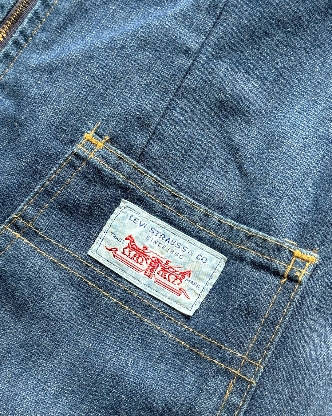 Rare Vintage 1970s Levi's Denim Playsuit Romper