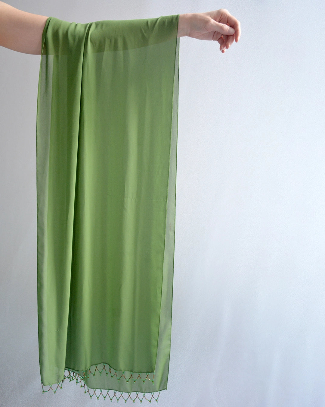 Vintage 90s Bias-Cut Open-Back Beaded Gown