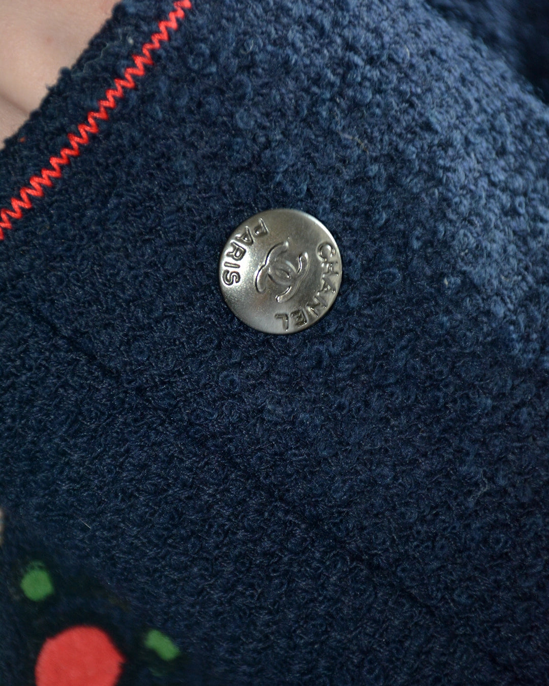 Vintage Chanel Fall 1997 Runway Embroidered Bouclé Jacket