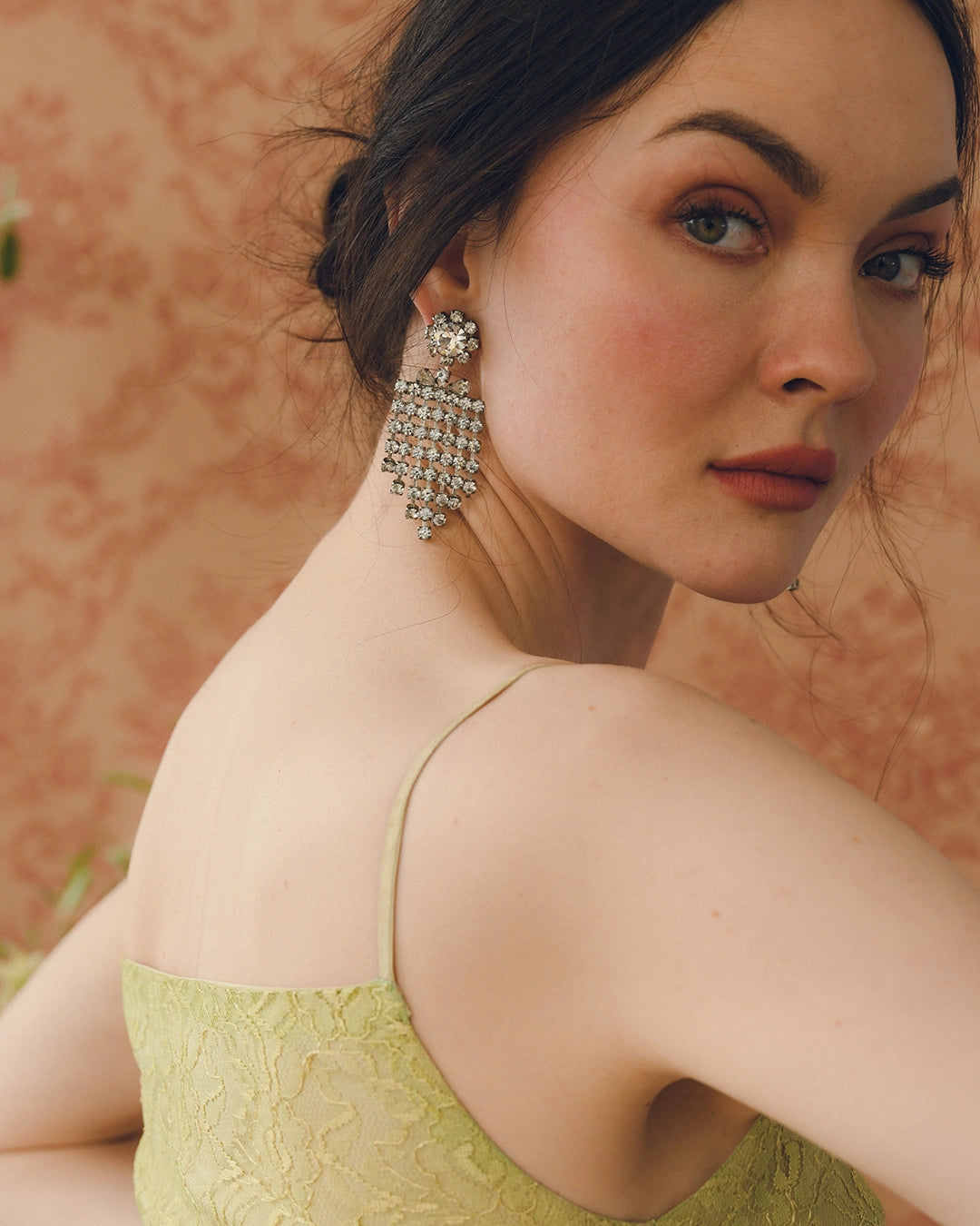 Vintage Diamanté Chandelier Earrings