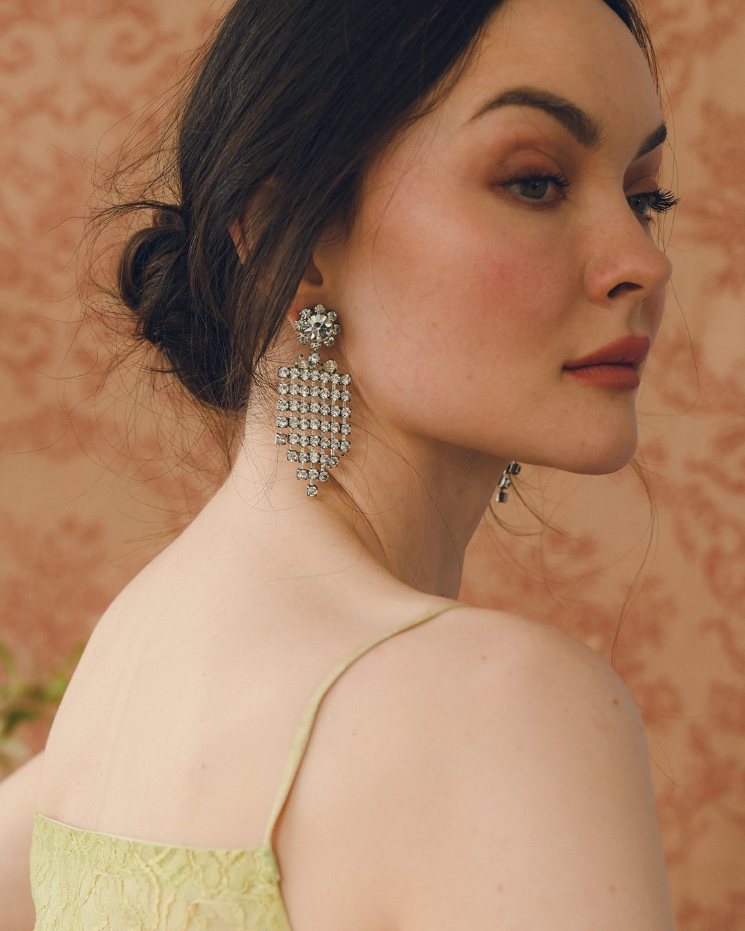 Vintage Diamanté Chandelier Earrings