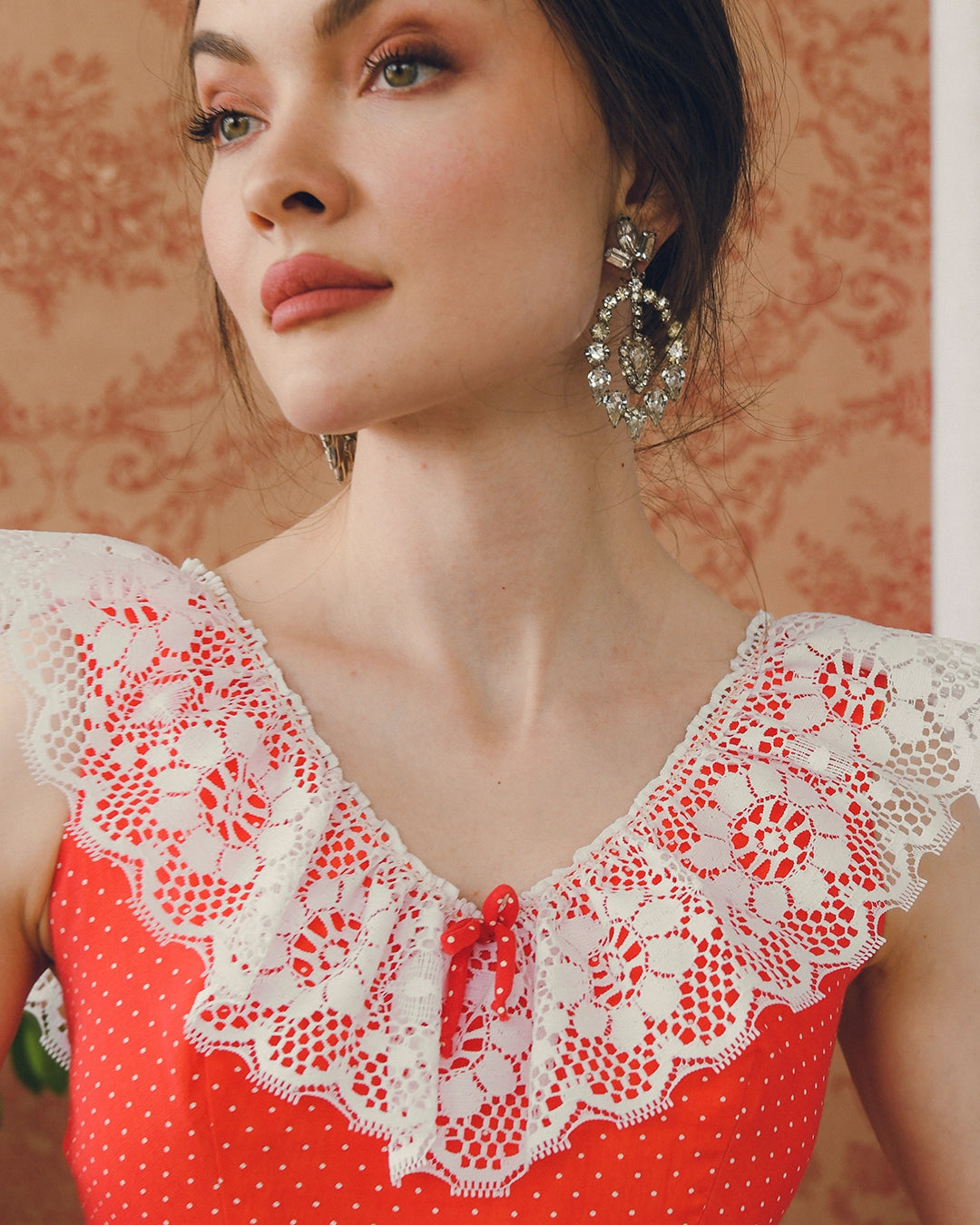 Vintage Diamanté Statement Earrings