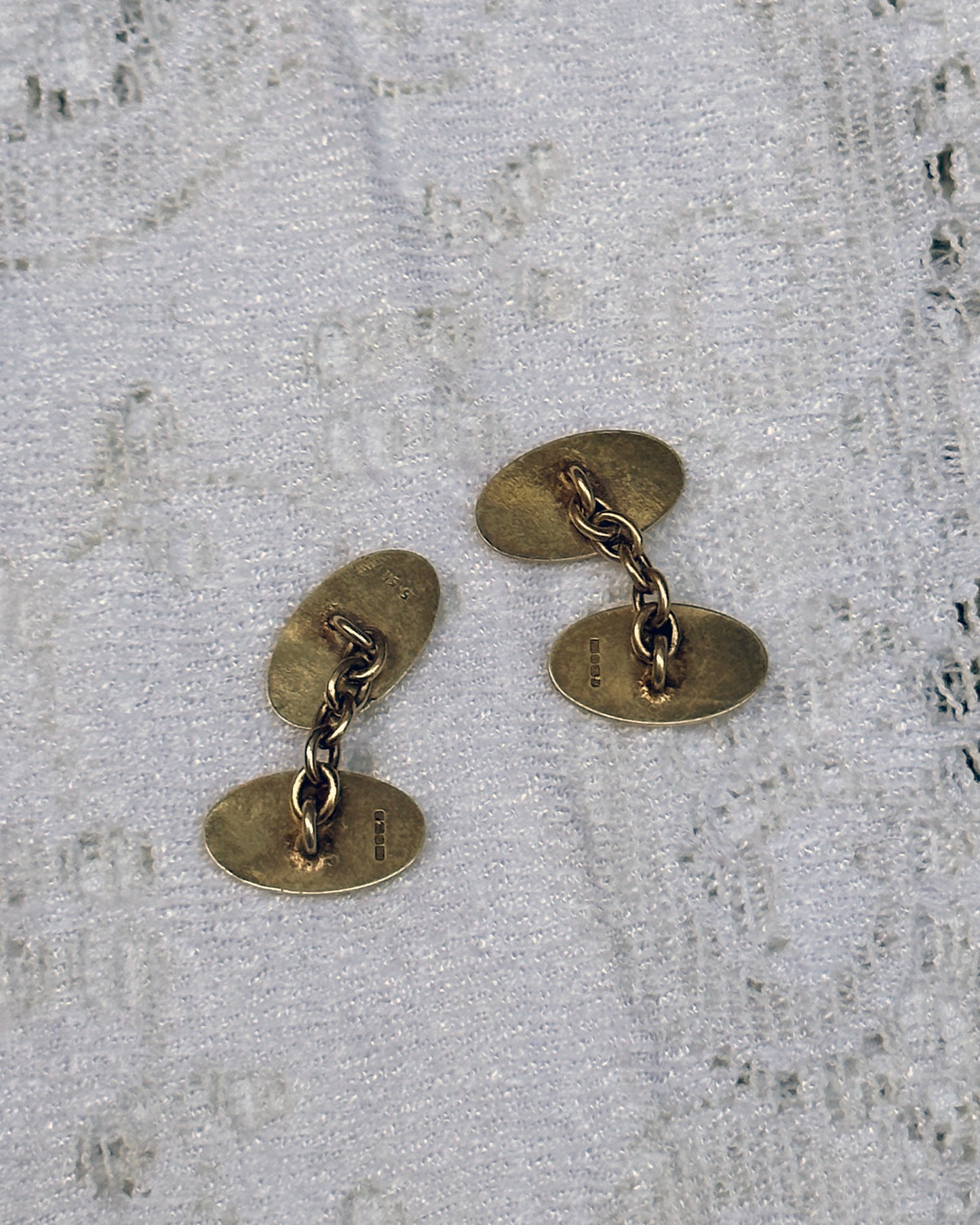 Vintage English Wine Bottle Cufflinks, Enameled Sterling Silver