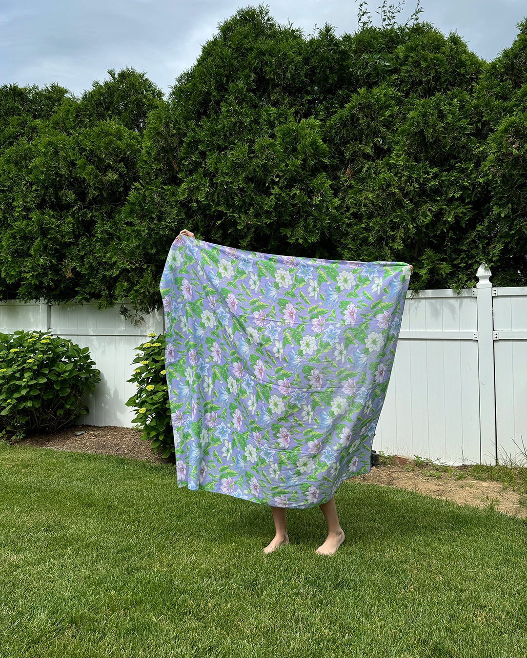 Vintage Manuel Canovas Floral Print Pareo/Scarf