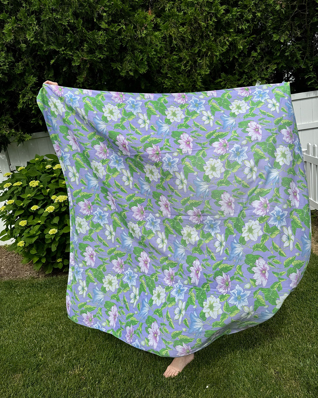 Vintage Manuel Canovas Floral Print Pareo/Scarf