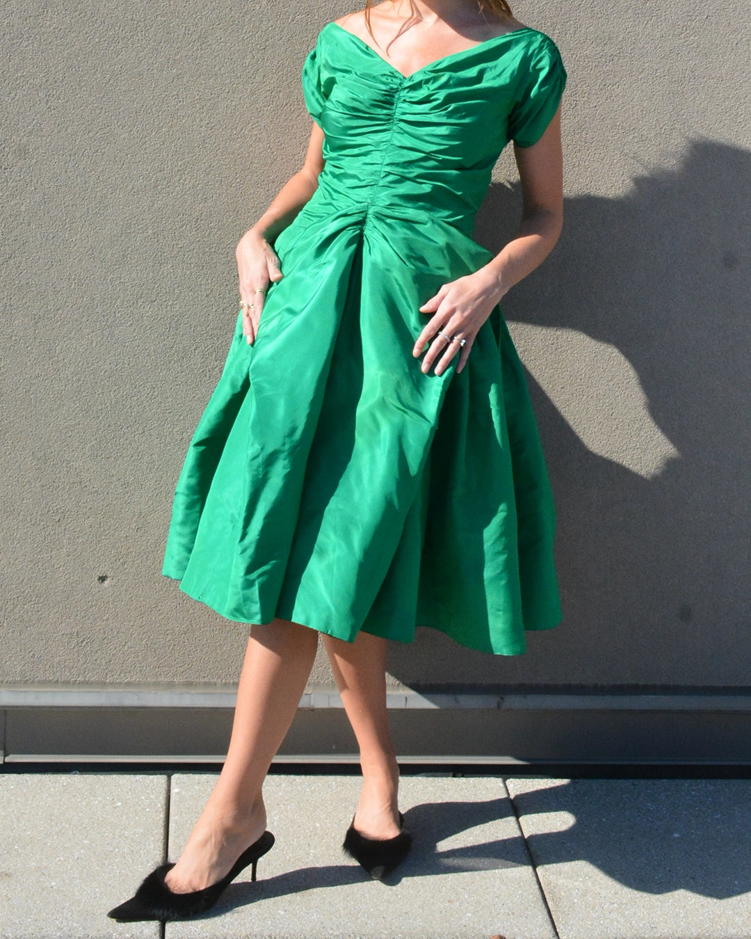 Rare Vintage 1950s Helen Rose Silk Party Dress