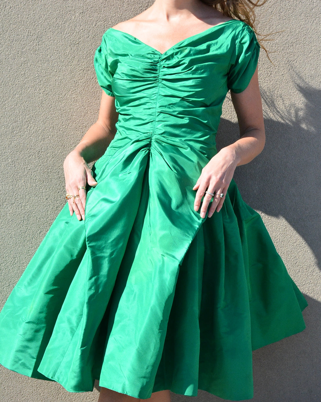 Rare Vintage 1950s Helen Rose Silk Party Dress