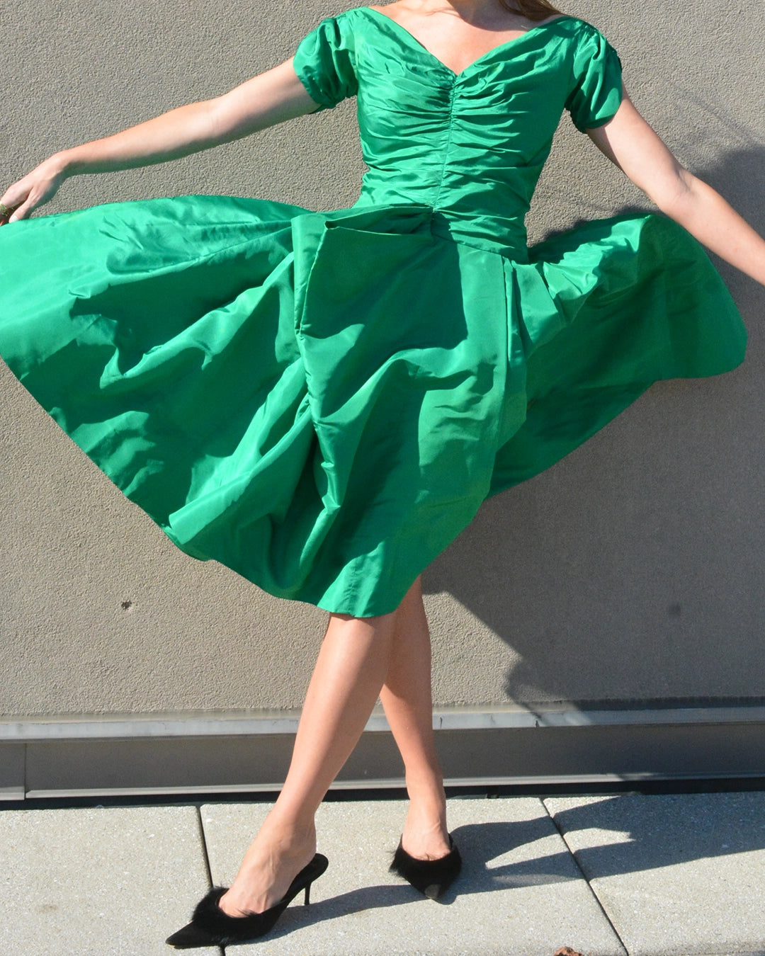 Rare Vintage 1950s Helen Rose Silk Party Dress