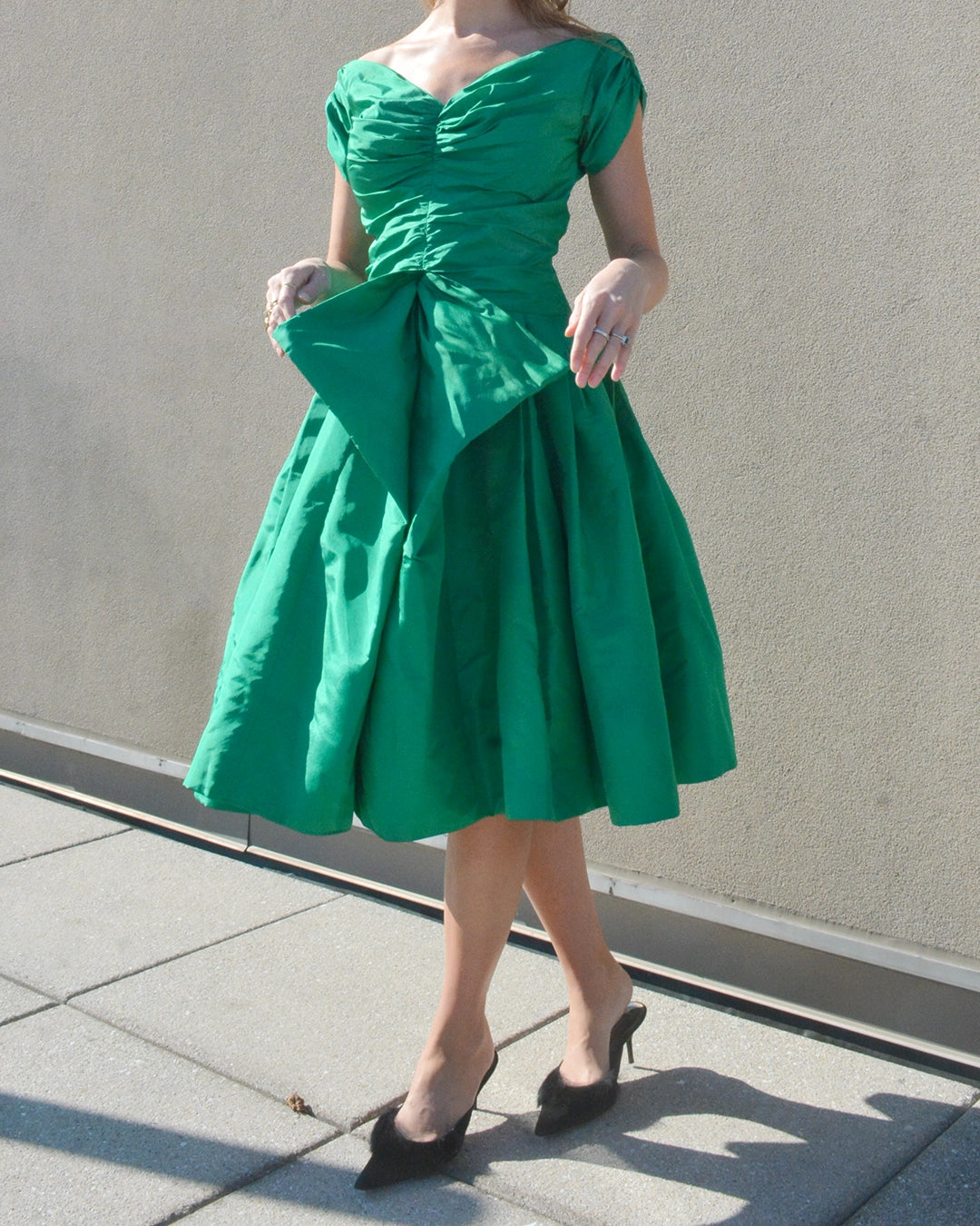 Rare Vintage 1950s Helen Rose Silk Party Dress