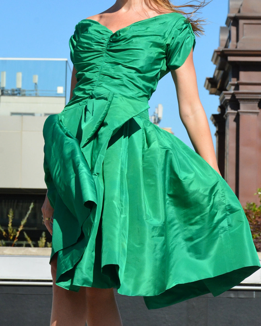 Rare Vintage 1950s Helen Rose Silk Party Dress