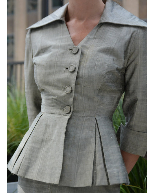 Vintage 1950s Jacket and Skirt Suit, in the style of Lilli Ann