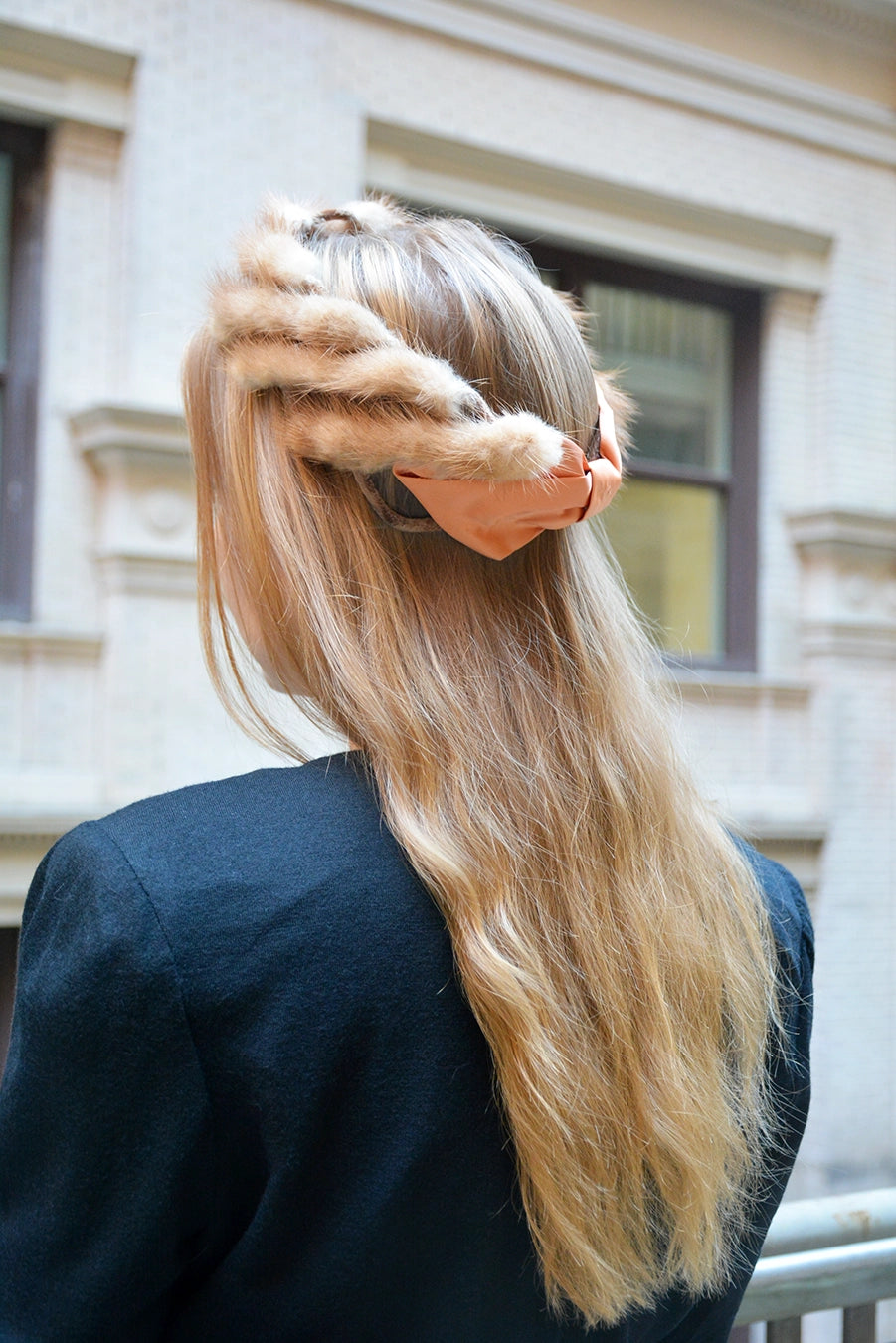 Vintage 1950s Mink Fascinator Headband