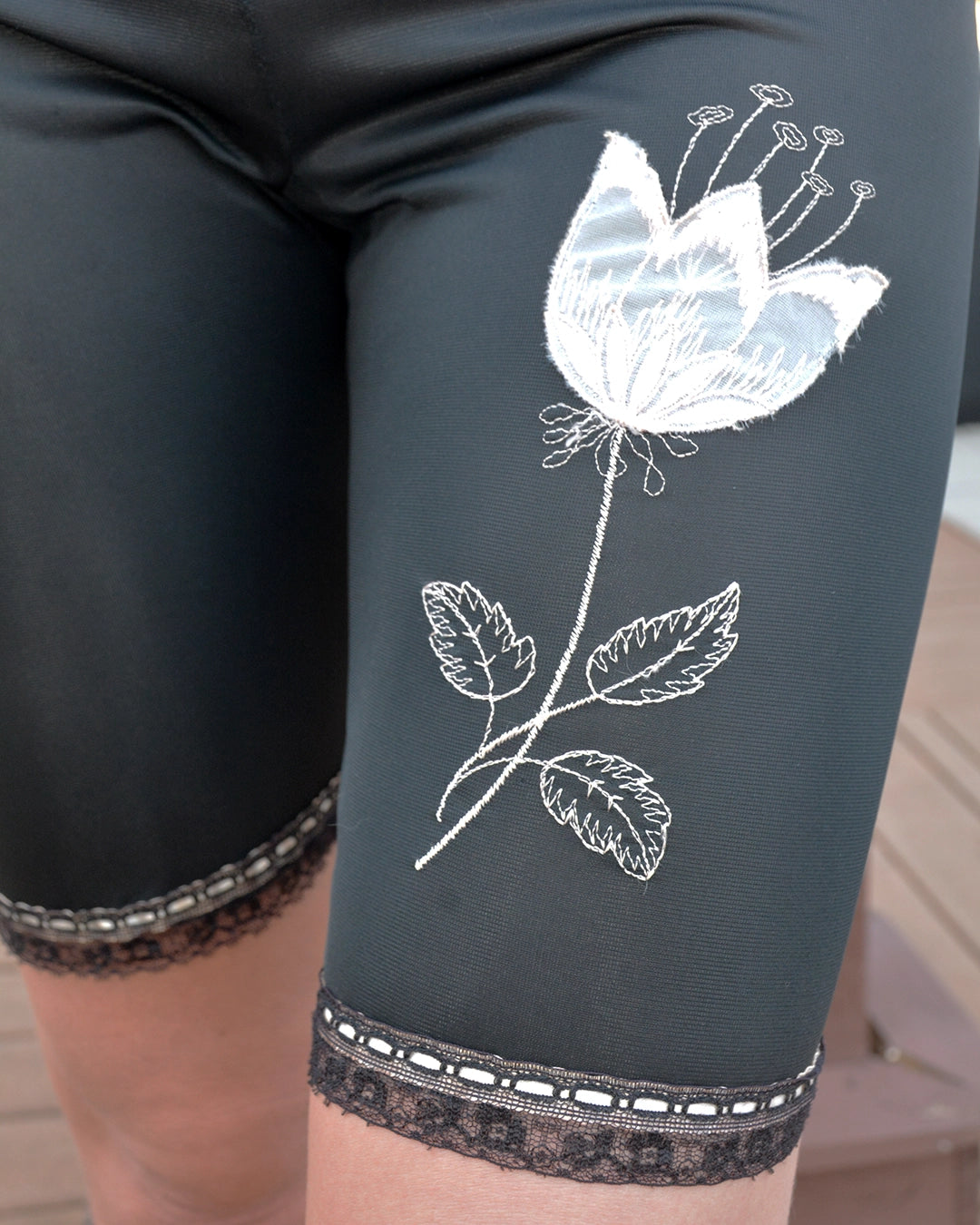 Vintage 1960s Embroidered Bike Shorts