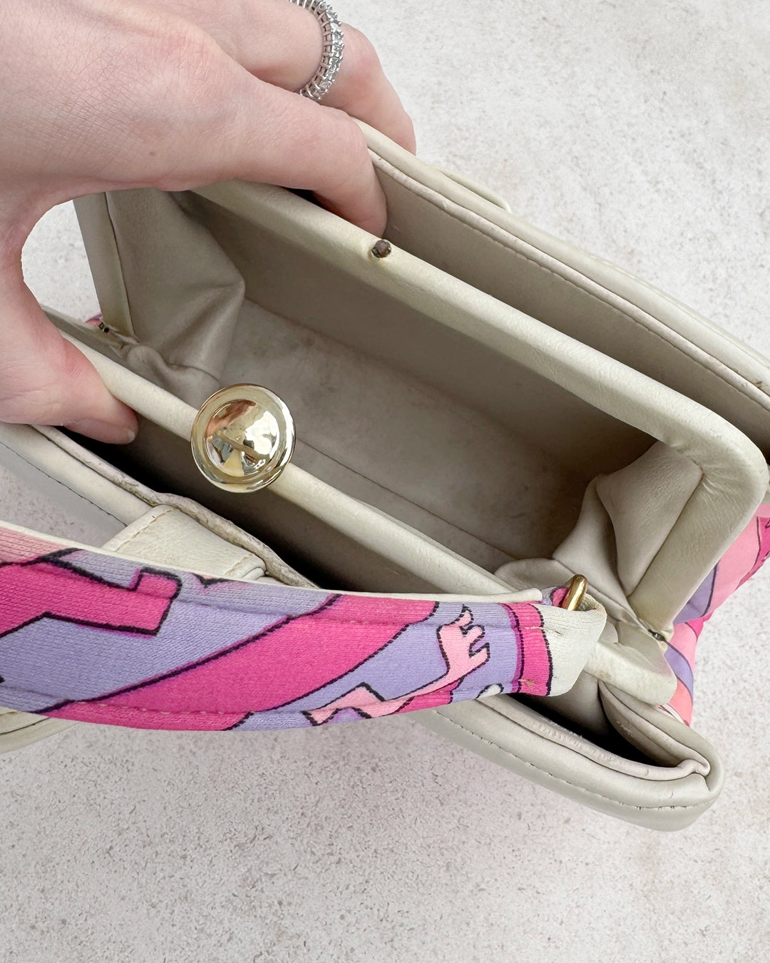 Vintage 1960s Psychedelic Pucci-Print Handbag