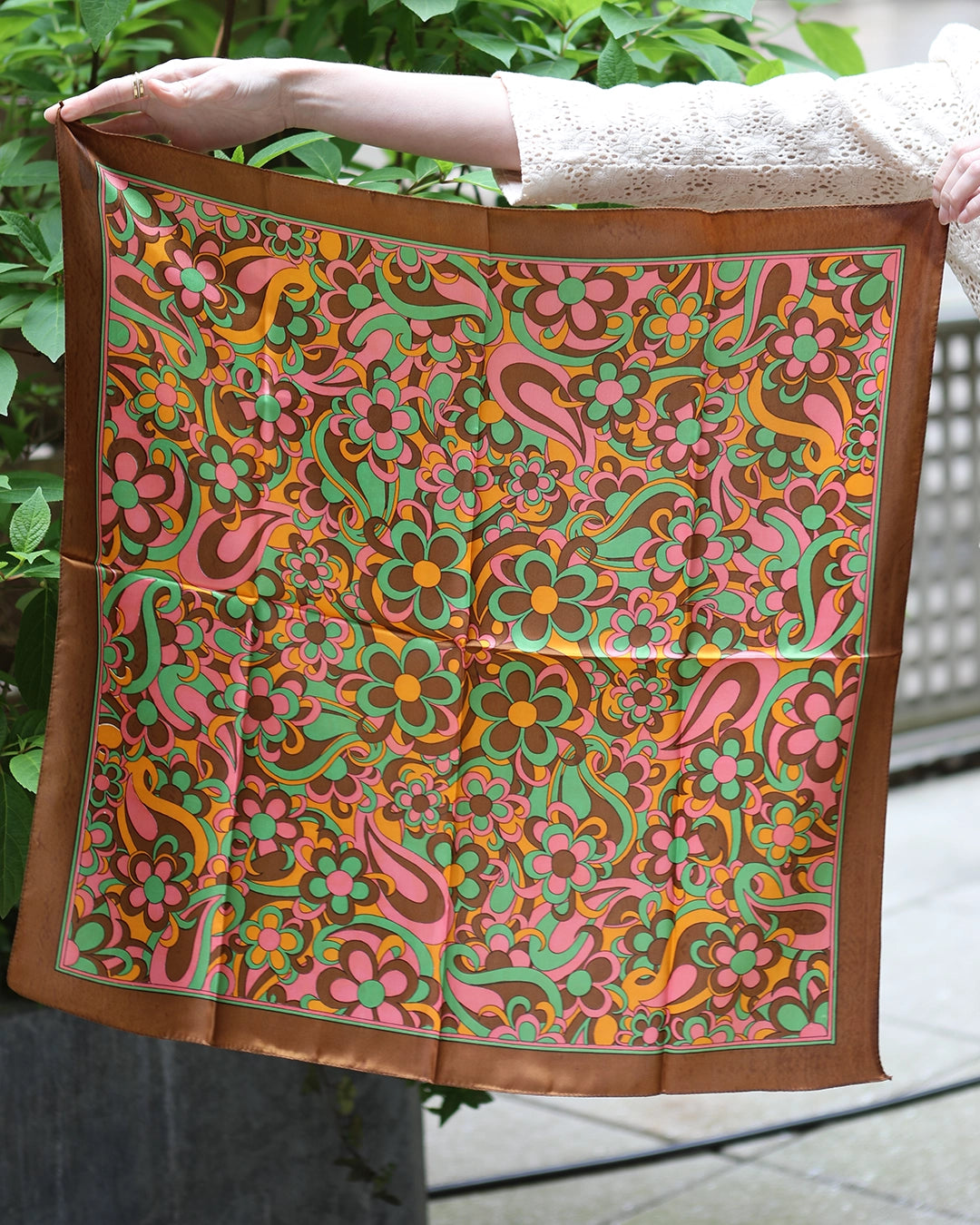 Vintage 1960s Psychedelic Pucci-Print Silk Scarf