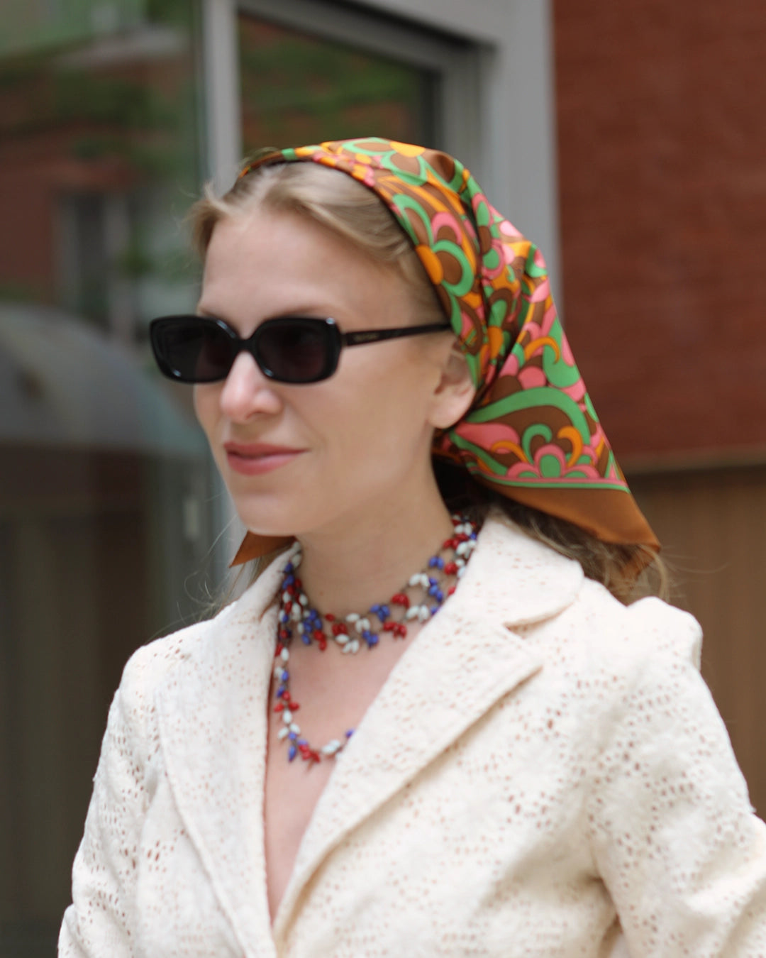 Vintage 1960s Psychedelic Pucci-Print Silk Scarf