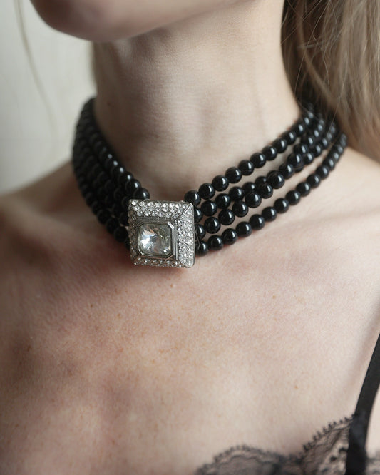 Vintage Chunky Multi-Strand Choker Necklace