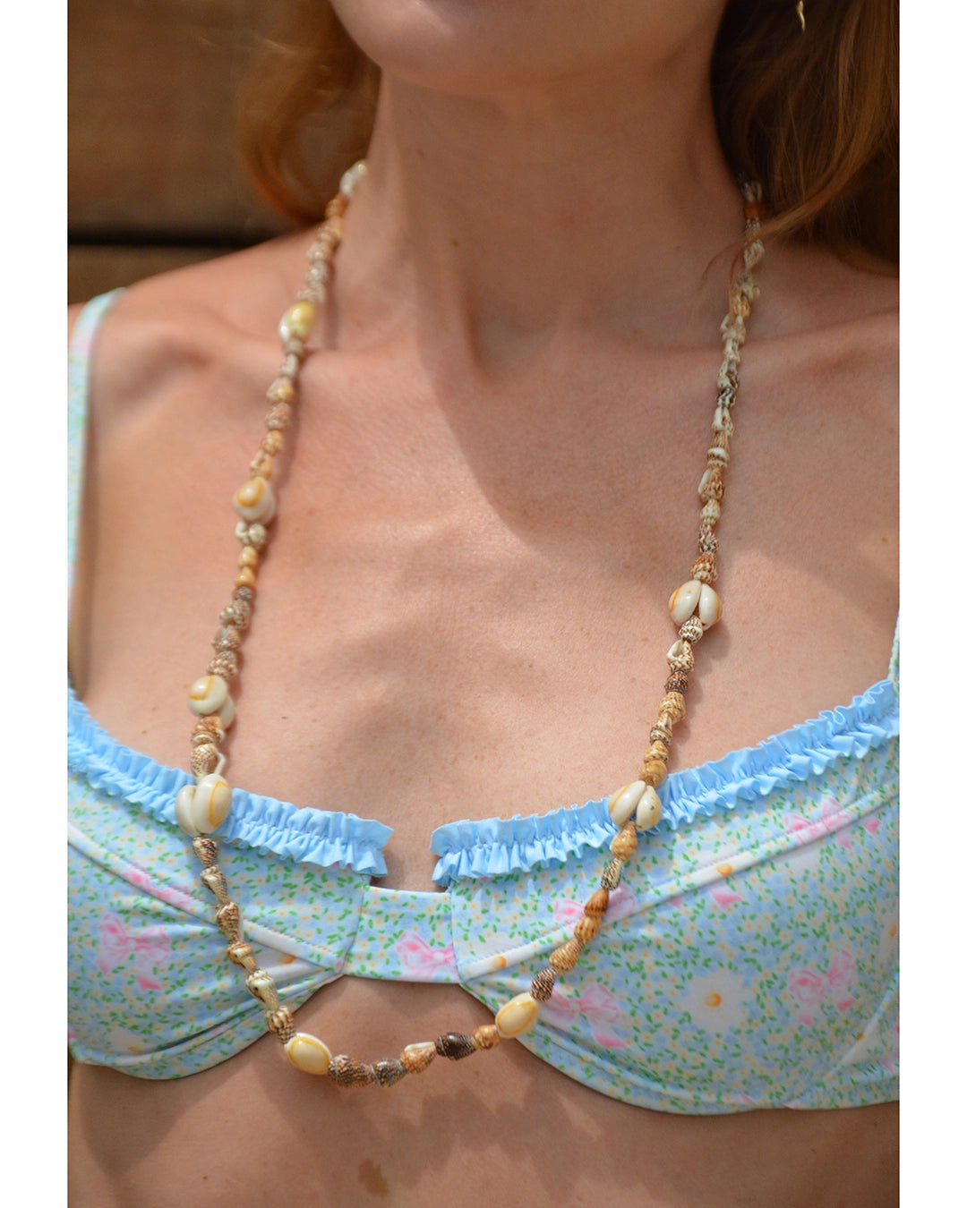 Vintage Cowrie Seashell Necklace