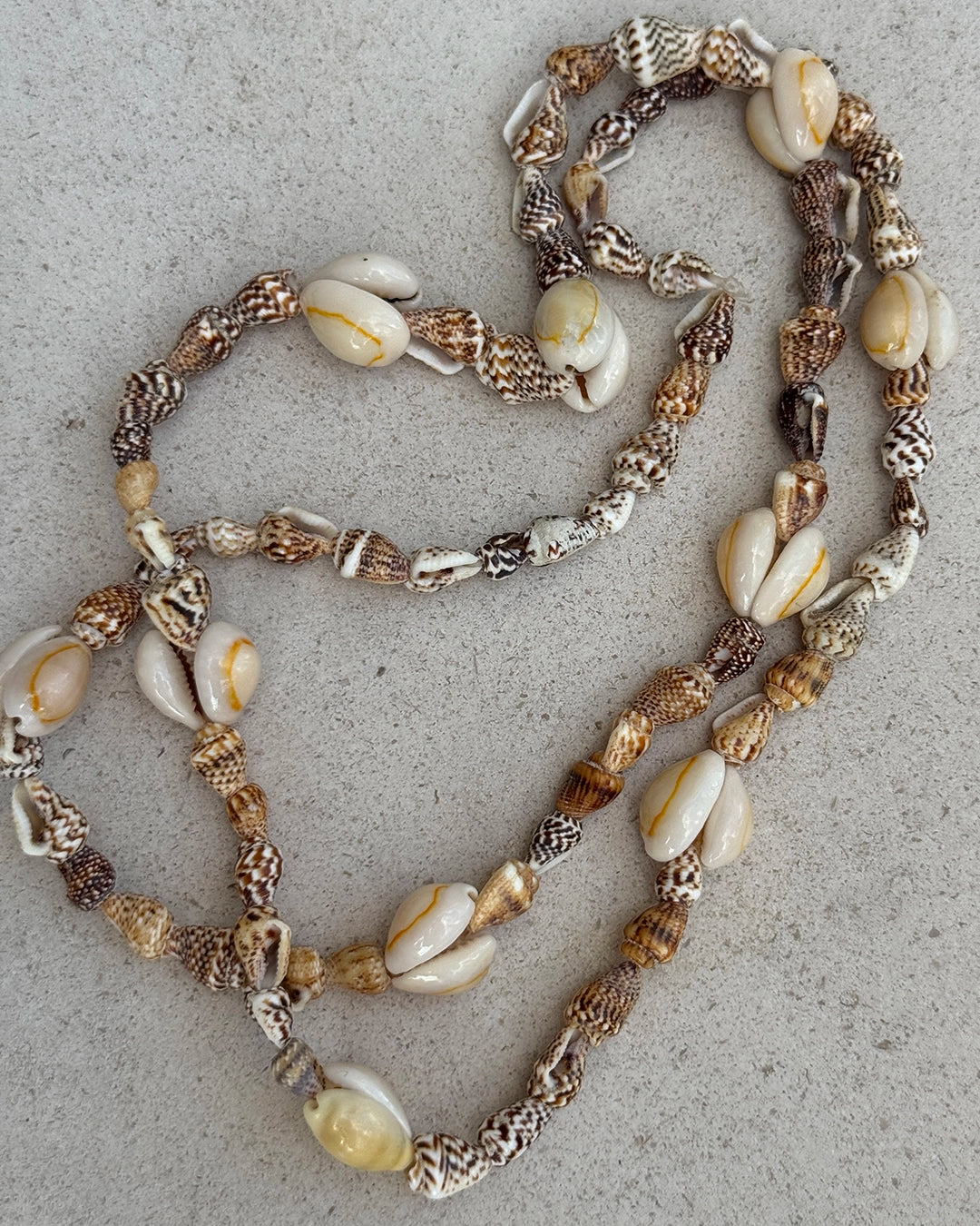 Vintage Cowrie Seashell Necklace