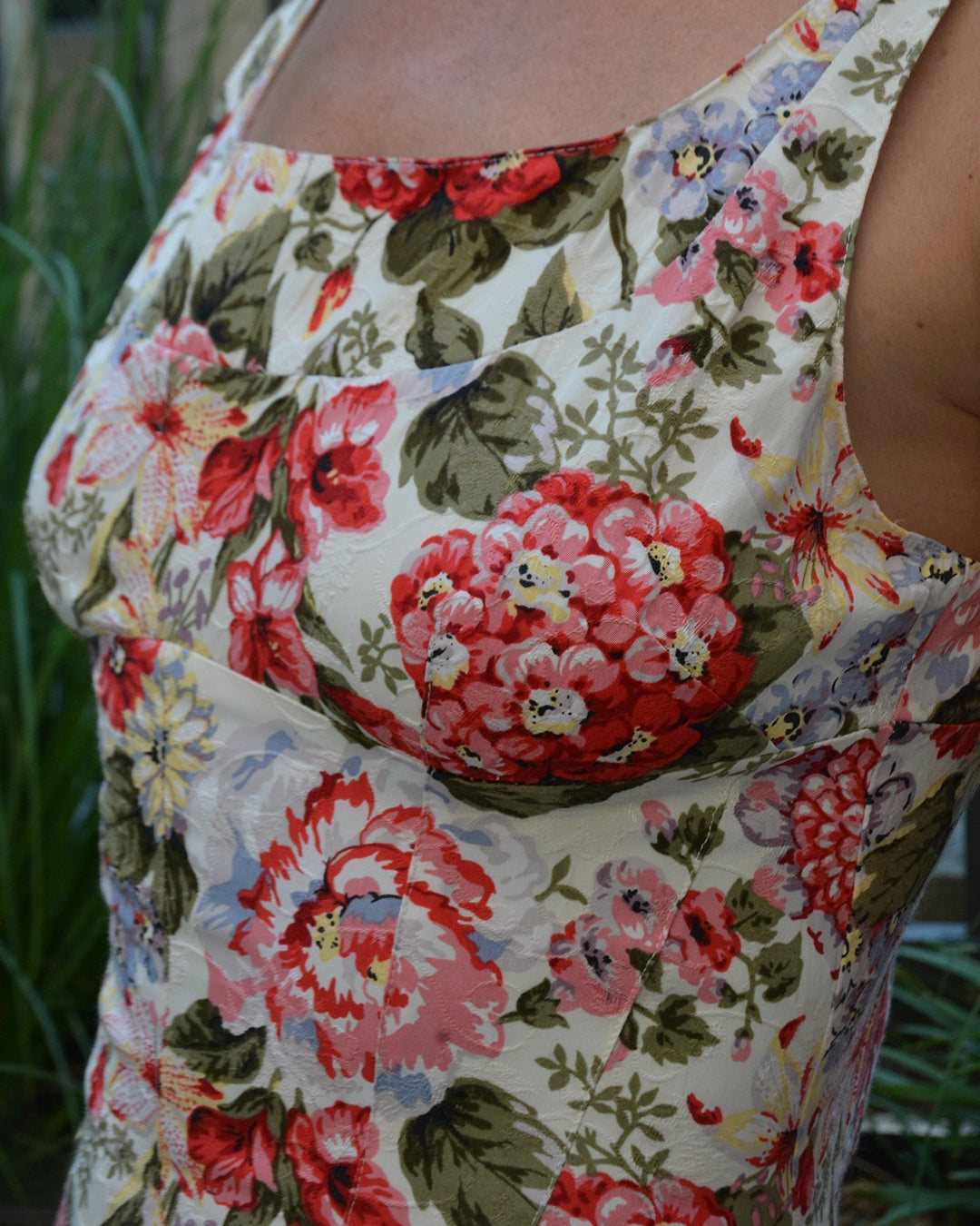 Vintage Dolce & Gabbana Floral Print Bodycon Dress