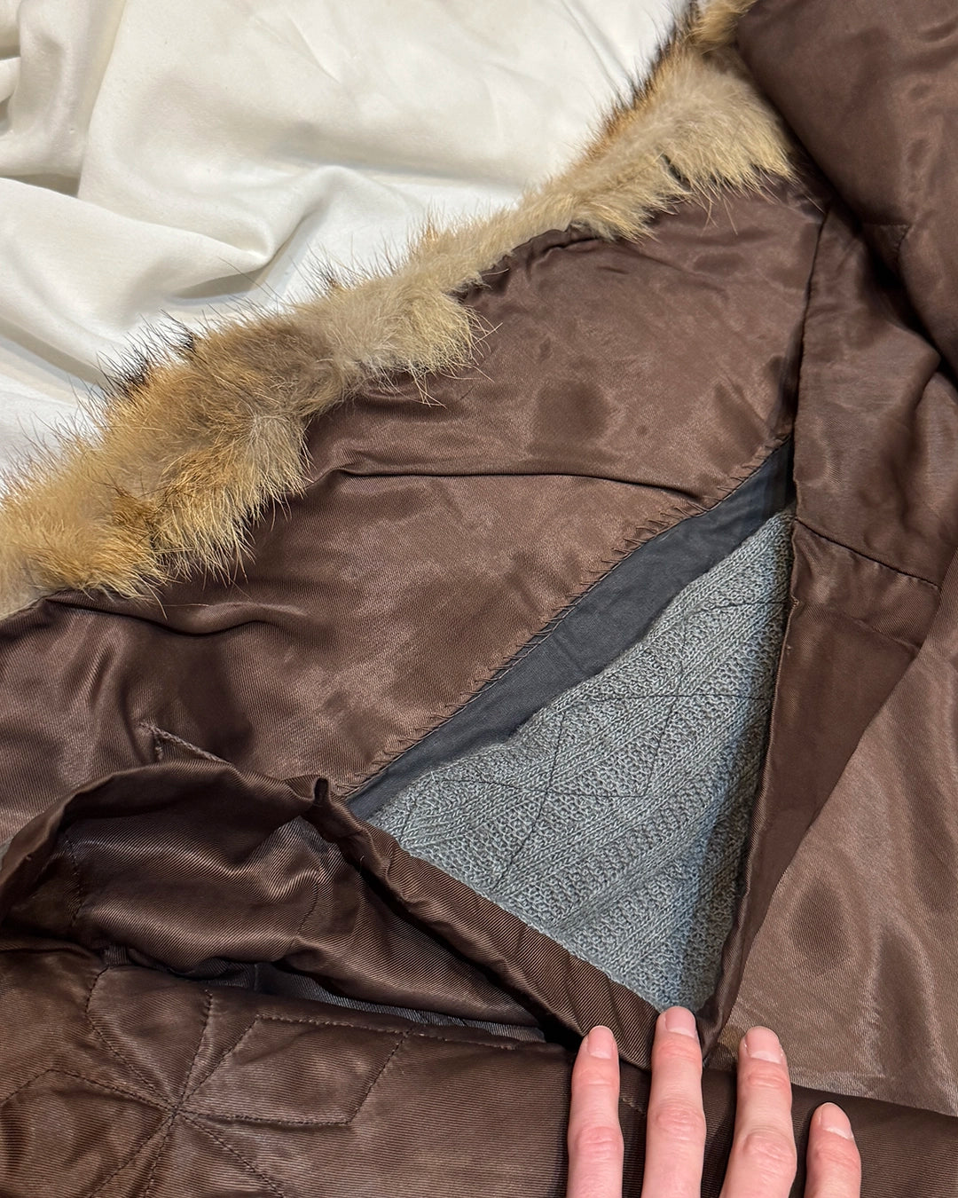 Vintage Full Length Raccoon Fur Coat