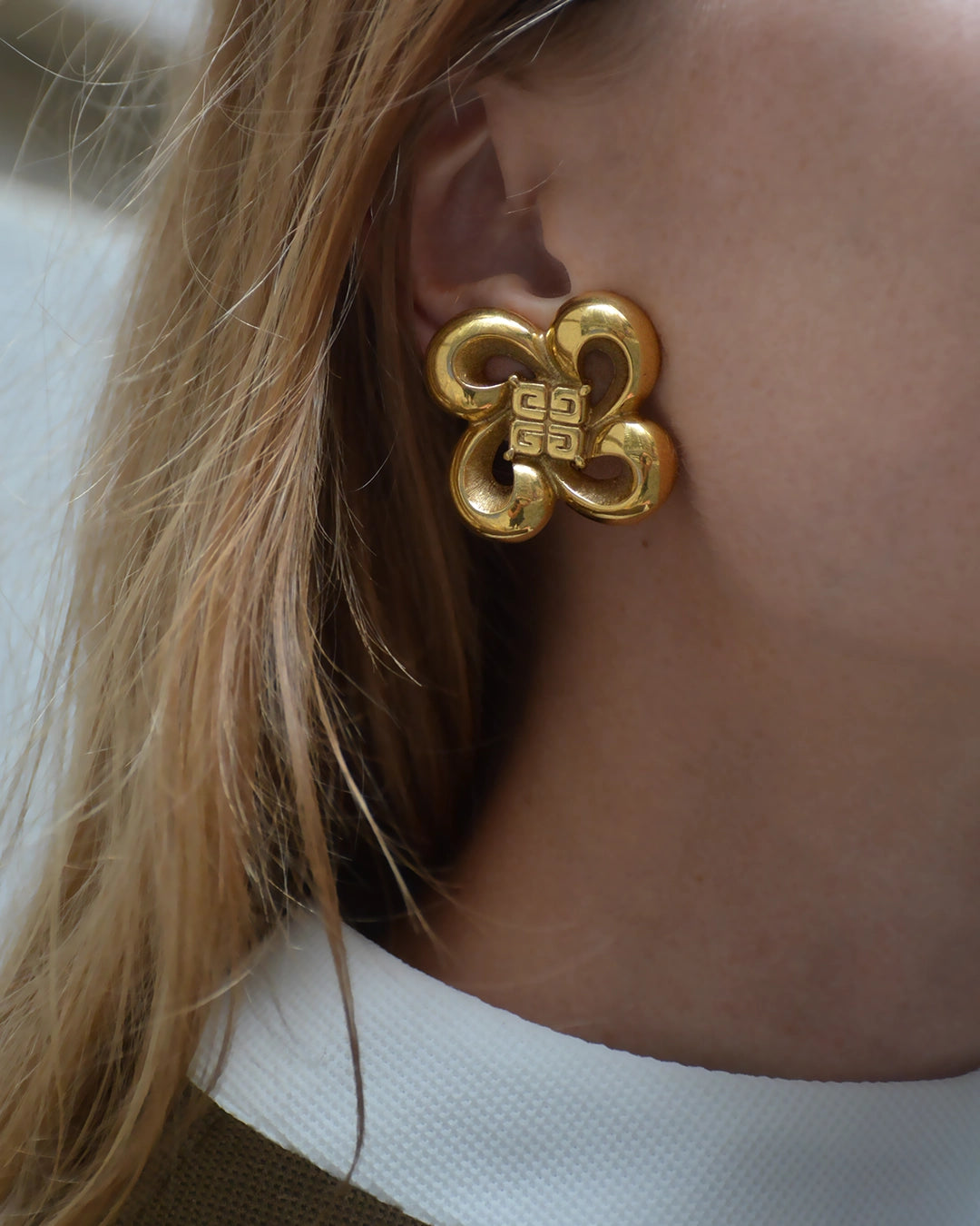 Vintage Givenchy cheapest Gold Earrings