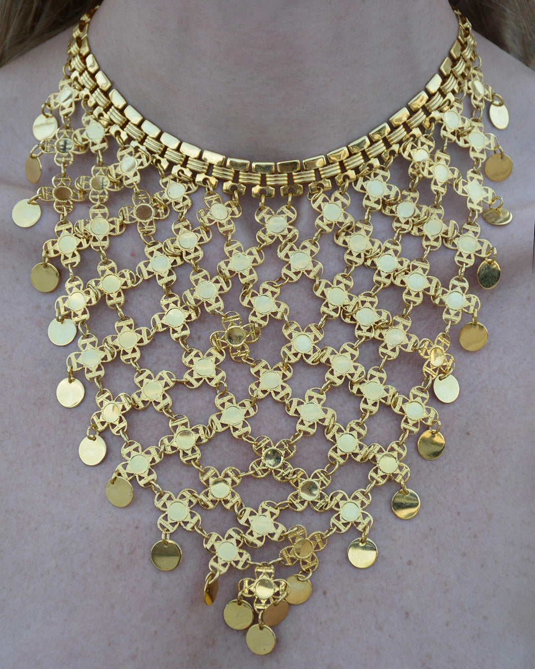Vintage Gold Mesh Choker