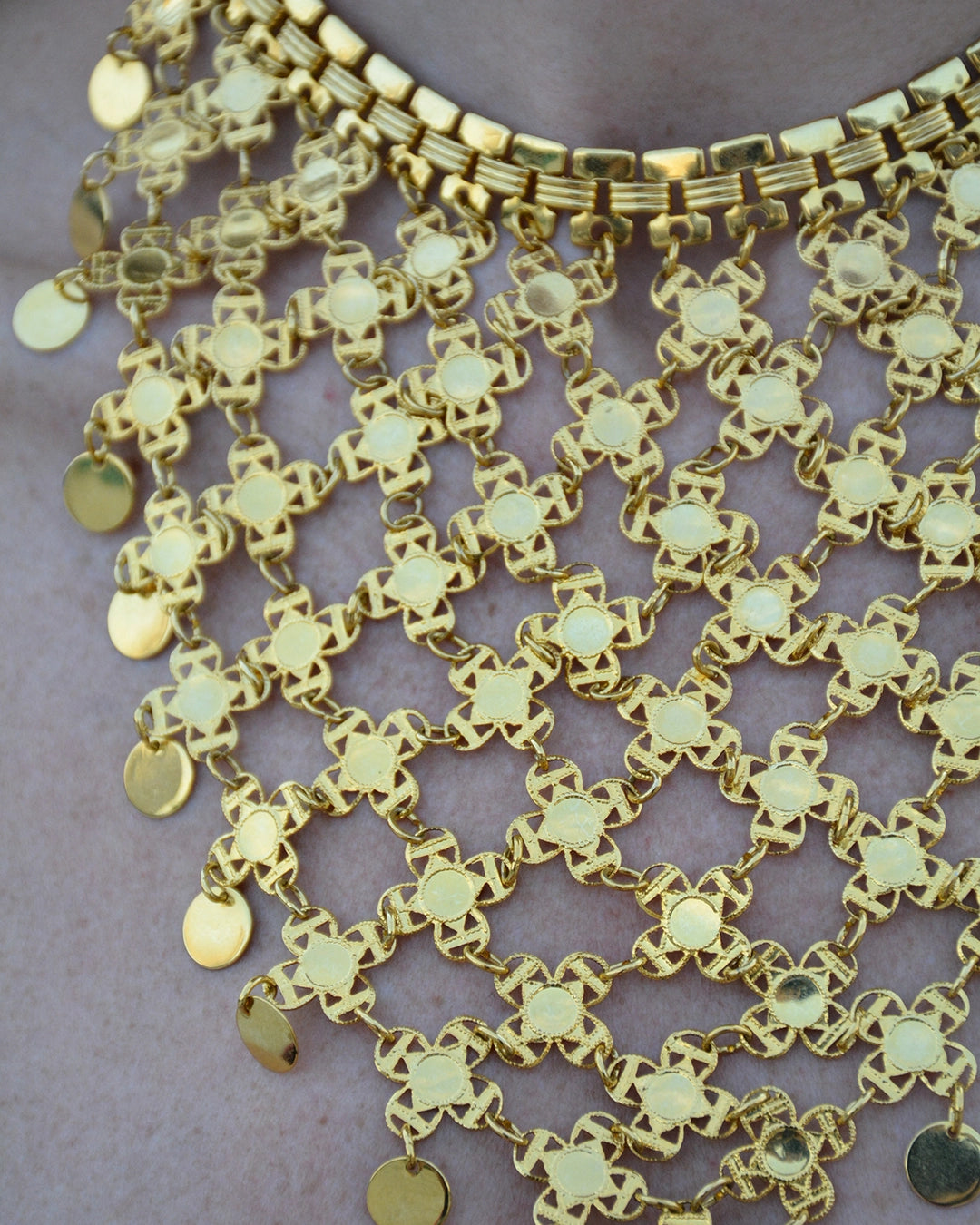 Vintage Gold Mesh Choker