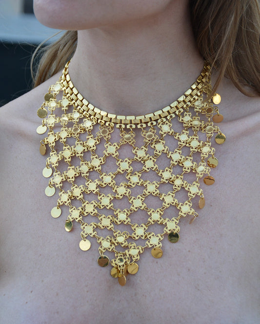 Vintage Gold Mesh Choker