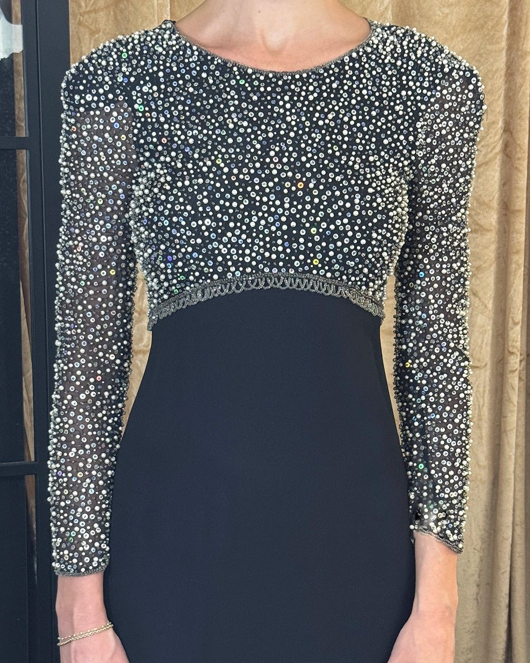 Vintage Naeem Khan Embellished Silk Gown, Riazee Collection