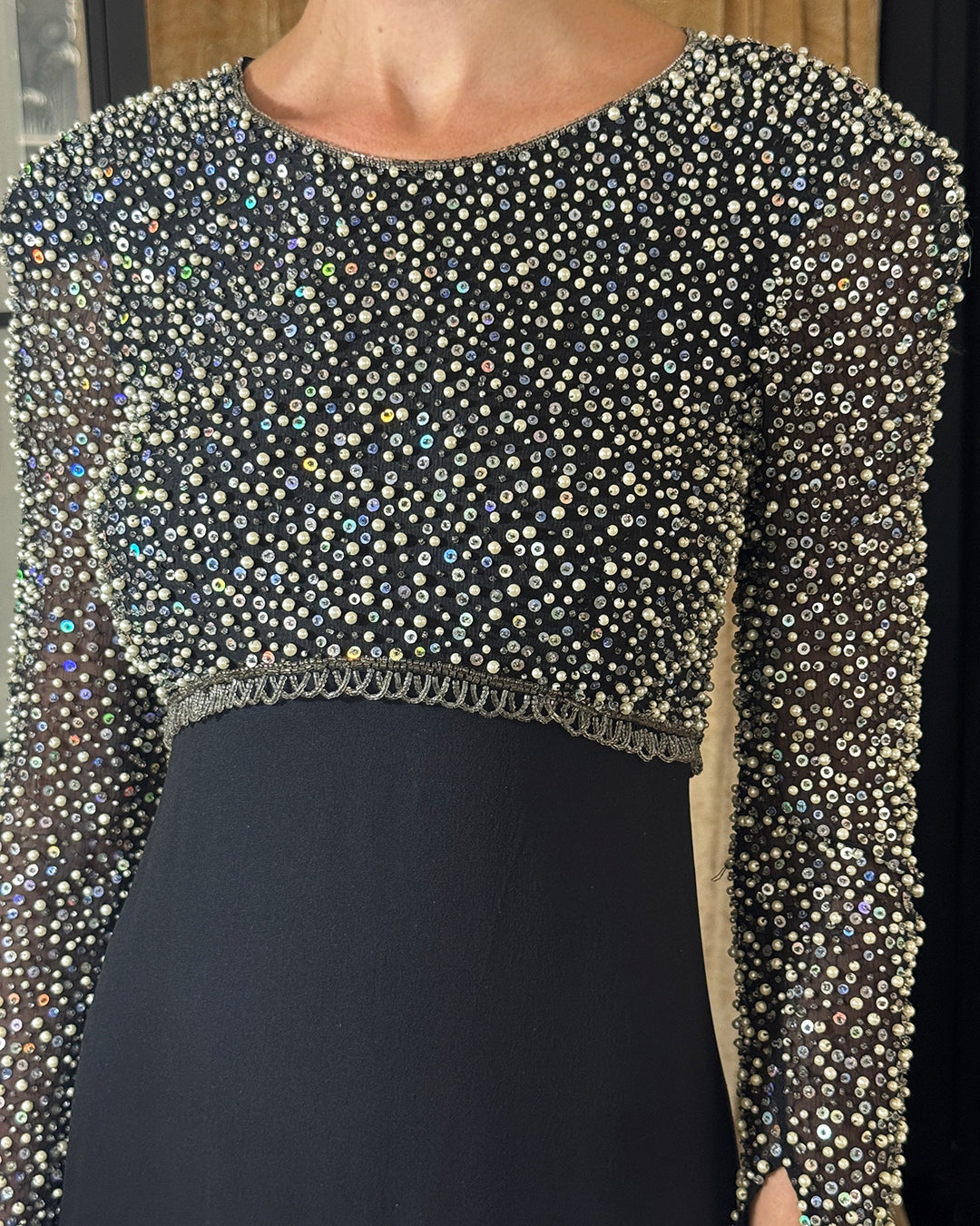 Vintage Naeem Khan Embellished Silk Gown, Riazee Collection