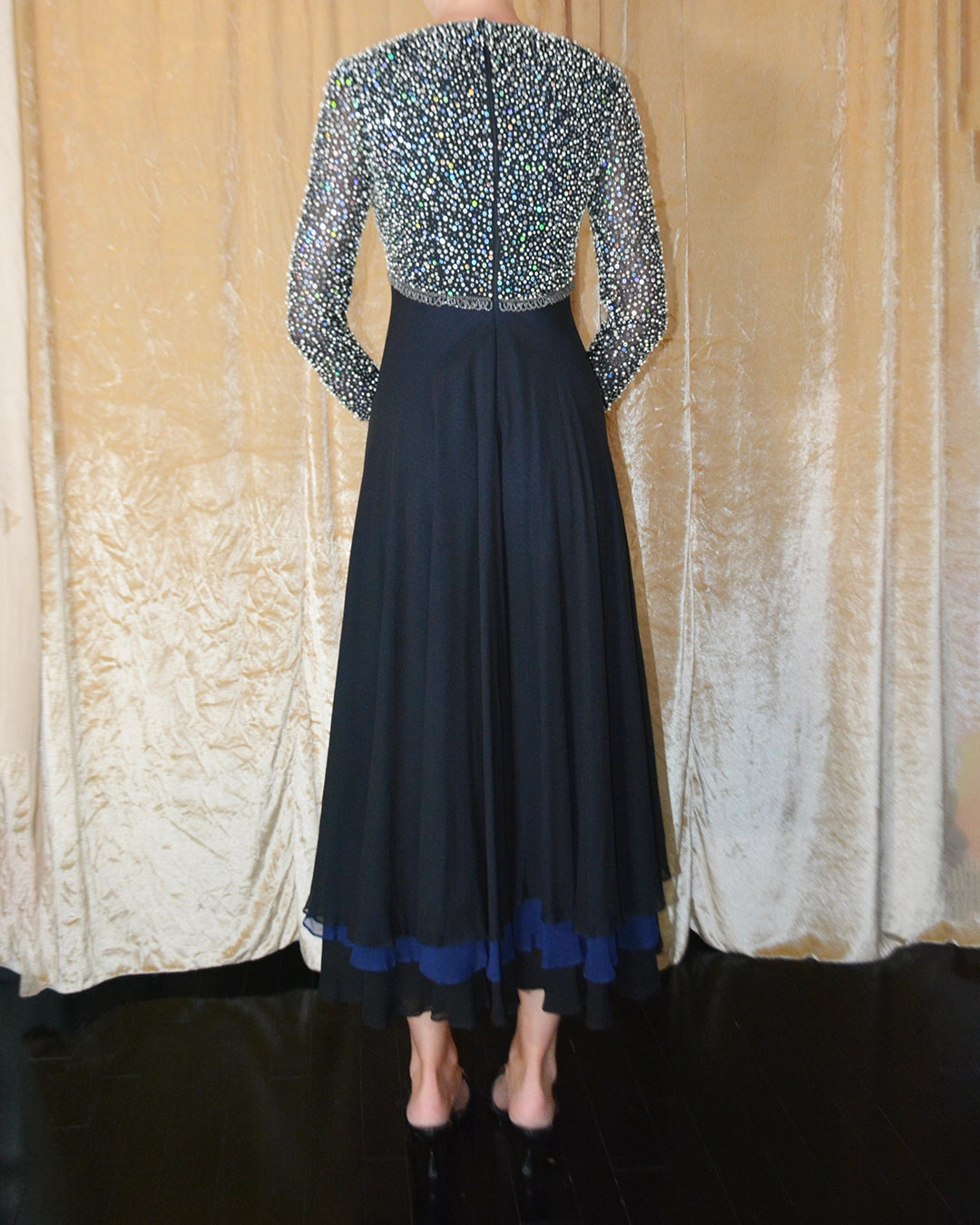 Vintage Naeem Khan Embellished Silk Gown, Riazee Collection