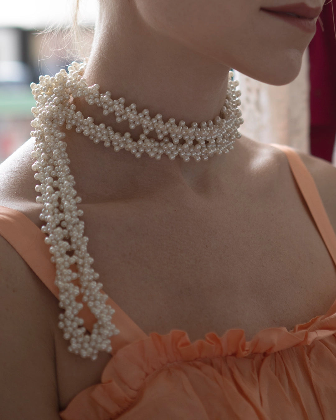 Vintage Pearl Rope Necklace