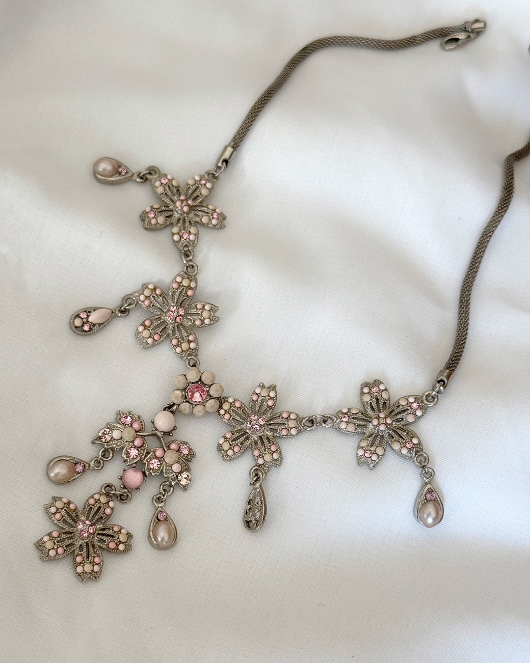 Vintage Rococo Floral Festoon Necklace