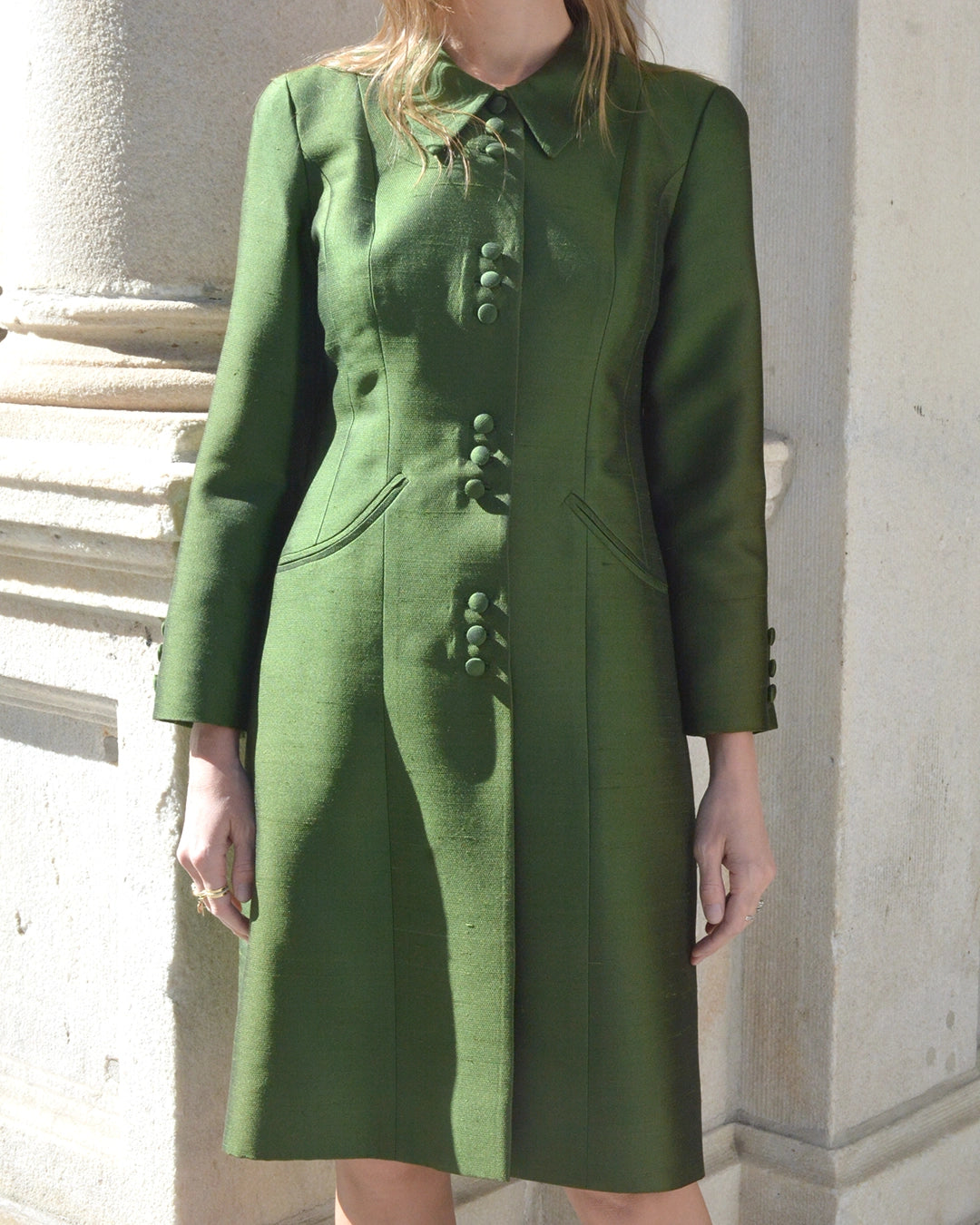 Vintage Sander Witlin Couture Coat Dress