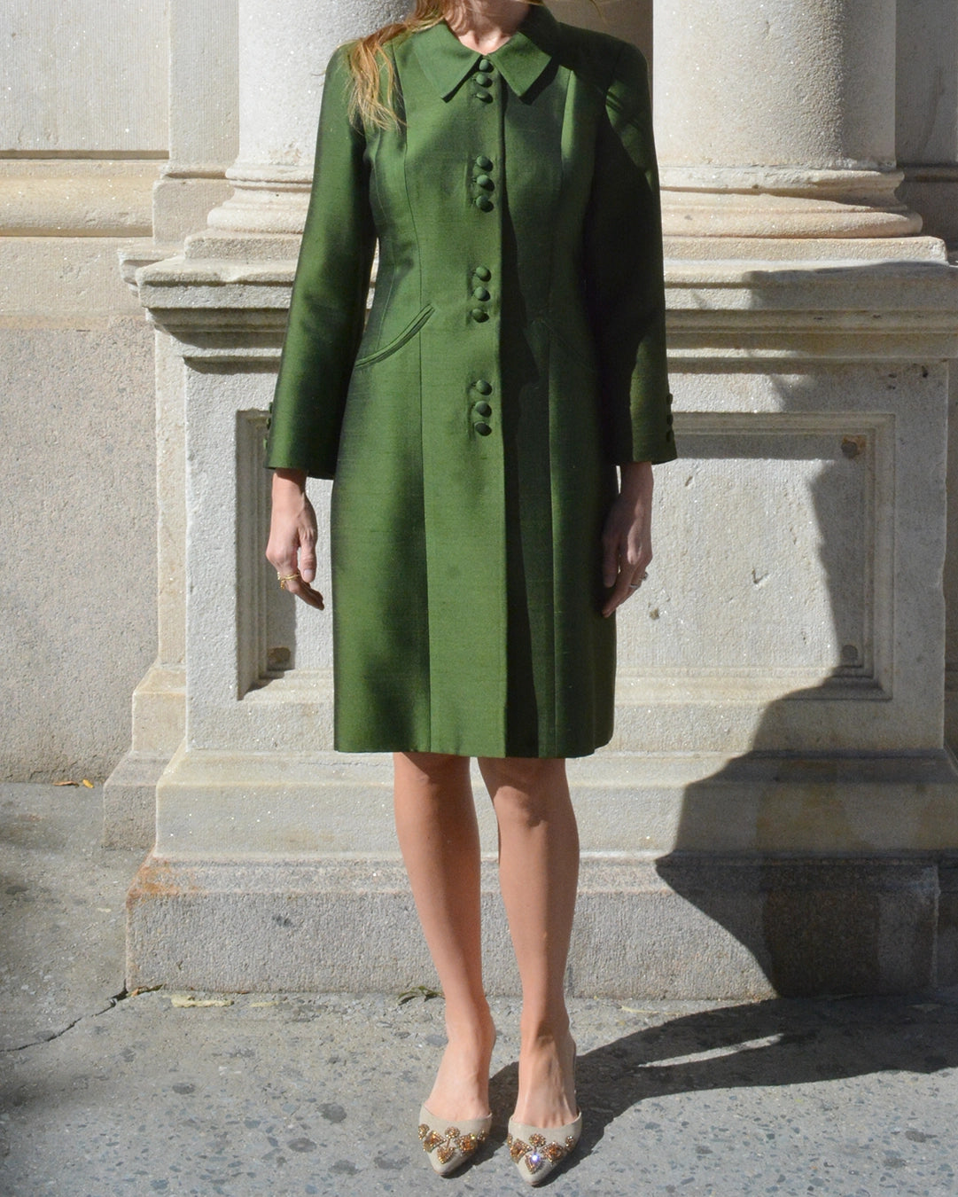 Vintage Sander Witlin Couture Coat Dress