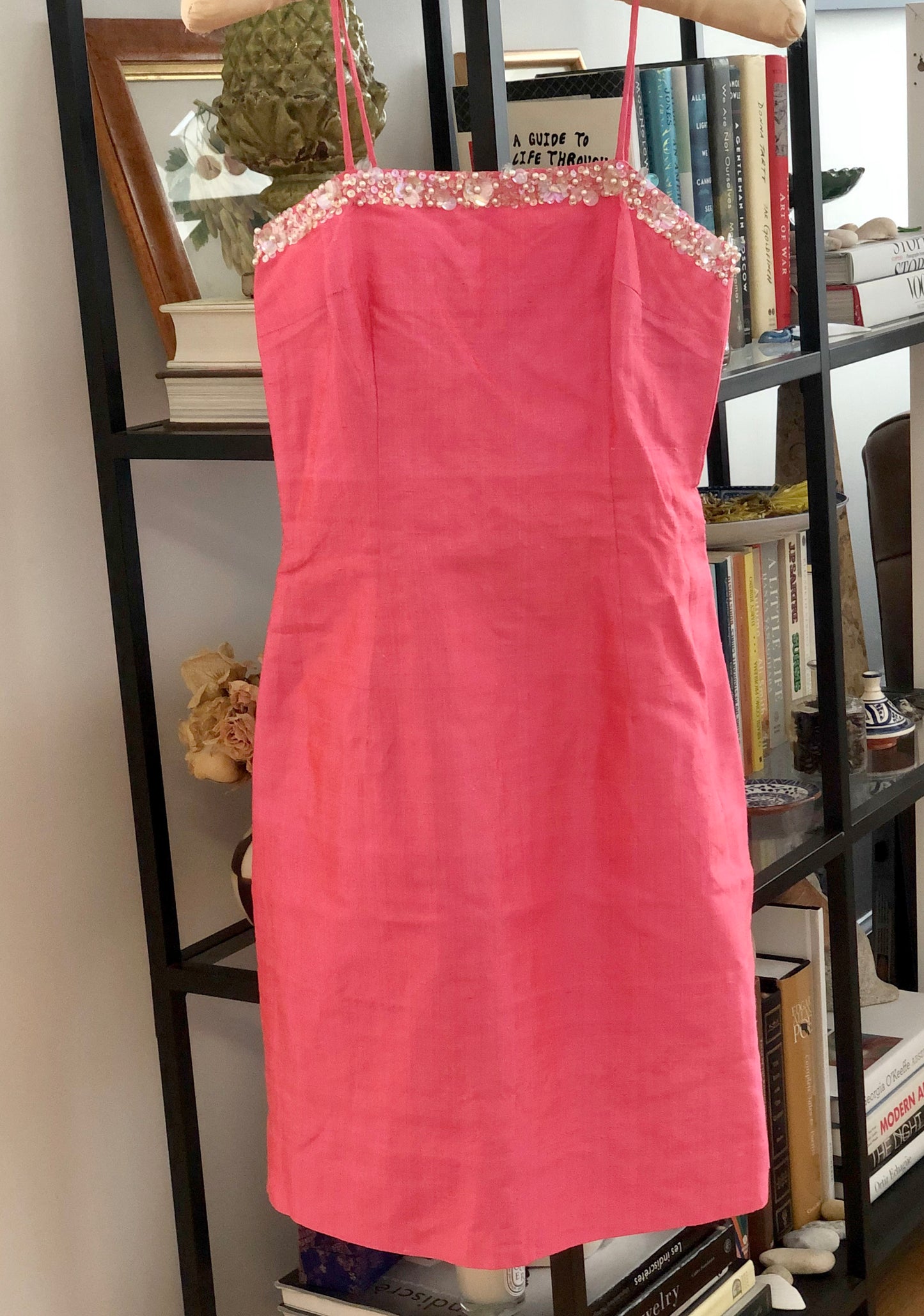 Vintage 1960s Silk Mini Wiggle Dress