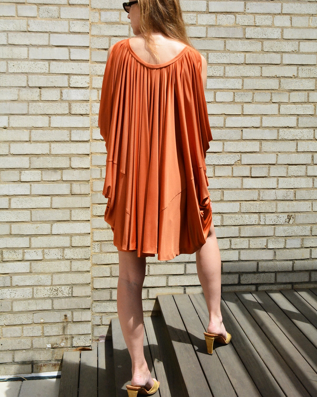 Yves Saint Laurent Resort 2010 Draped Batwing Sleeve Cocoon Dress