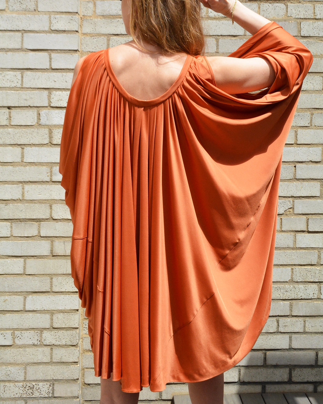 Yves Saint Laurent Resort 2010 Draped Batwing Sleeve Cocoon Dress