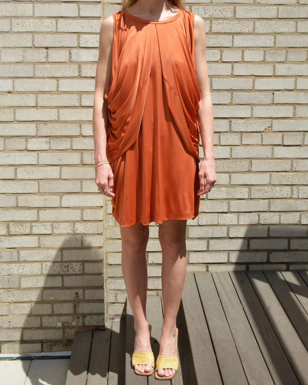 Yves Saint Laurent Resort 2010 Draped Batwing Sleeve Cocoon Dress