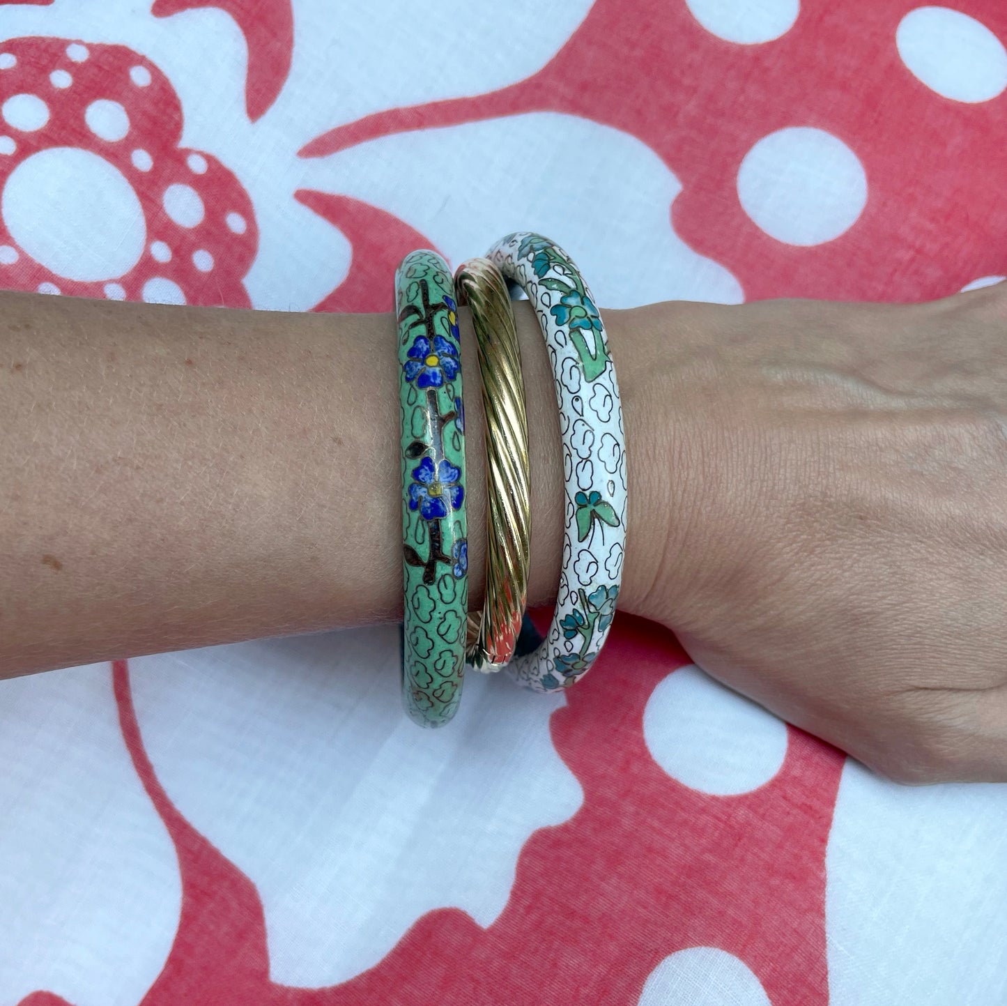 Antique Cloisonné Enamel Bangle