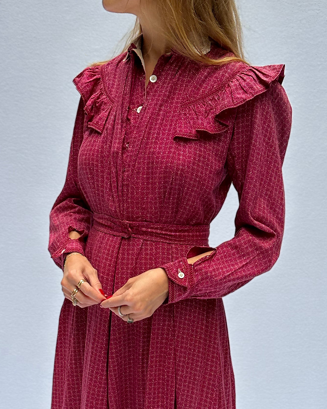 Antique Victorian Calico Dress